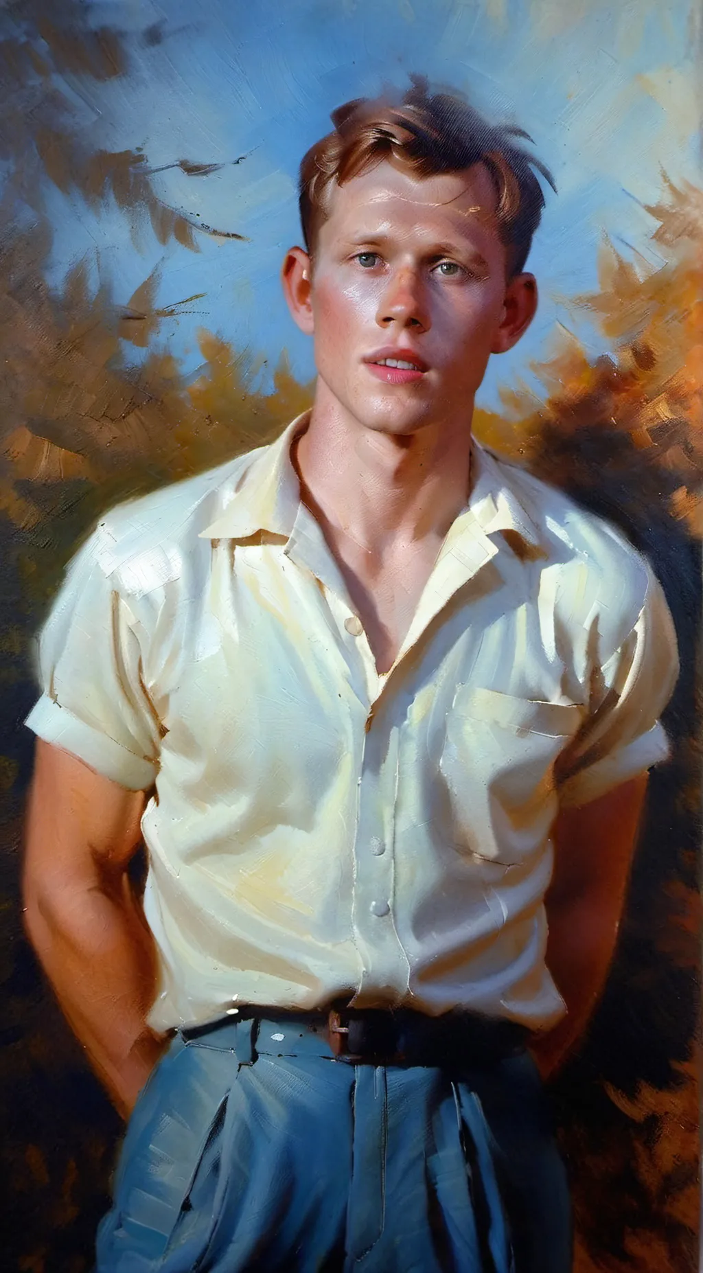 ai character: Richie Cunningham background