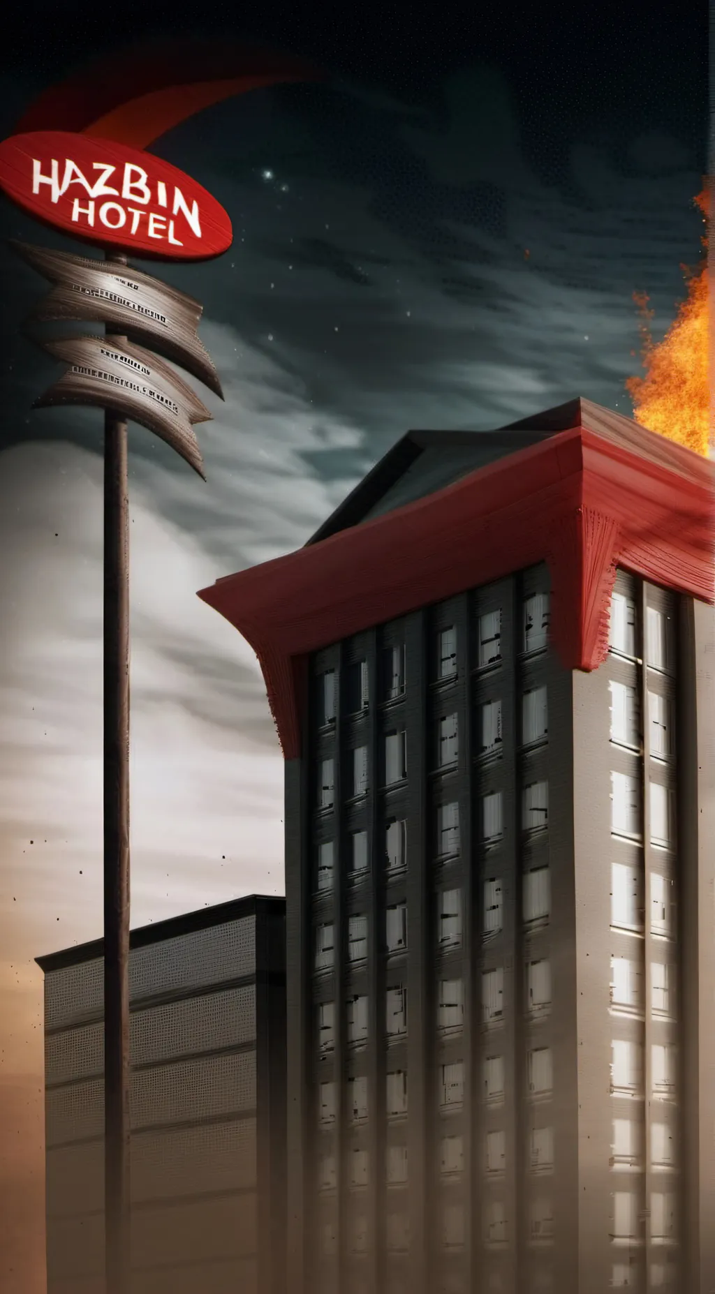 ai character: Hazbin hotel background
