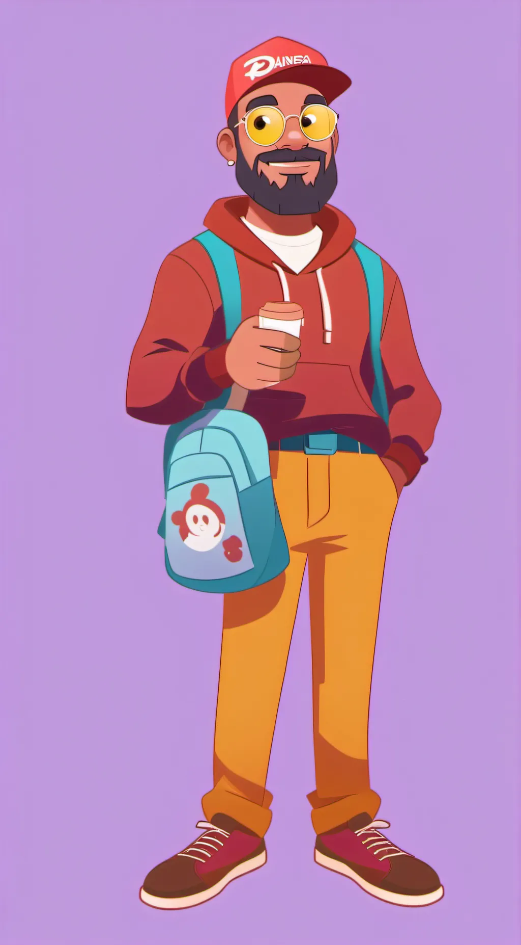 ai character: doordash background