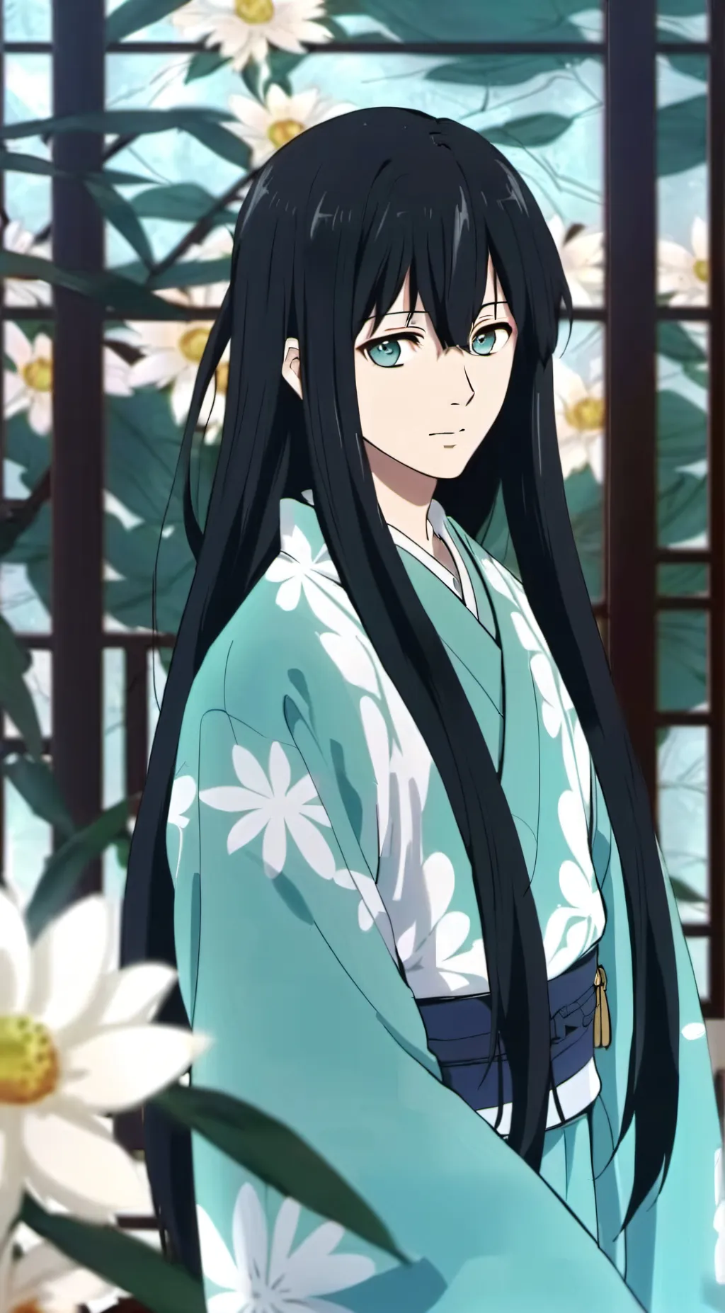 ai character: Muichiro (again😅) background