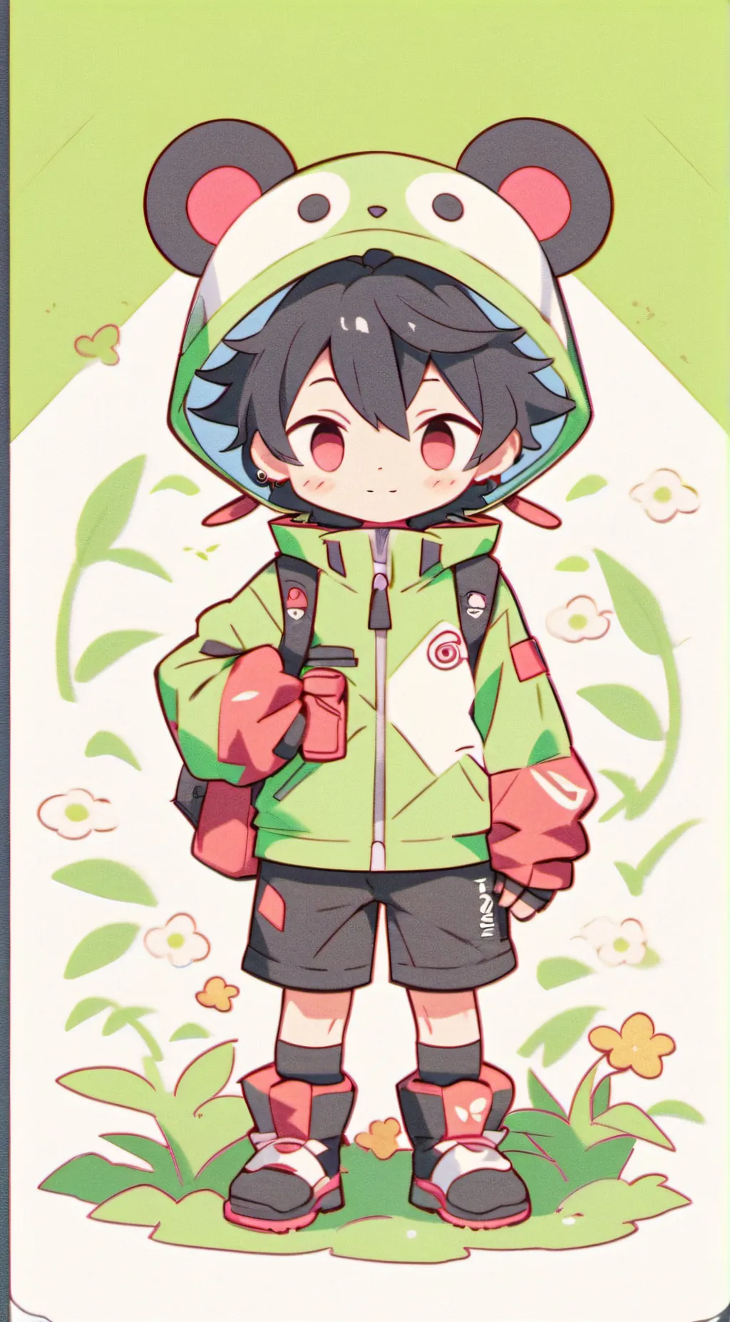 ai character: Deku  background