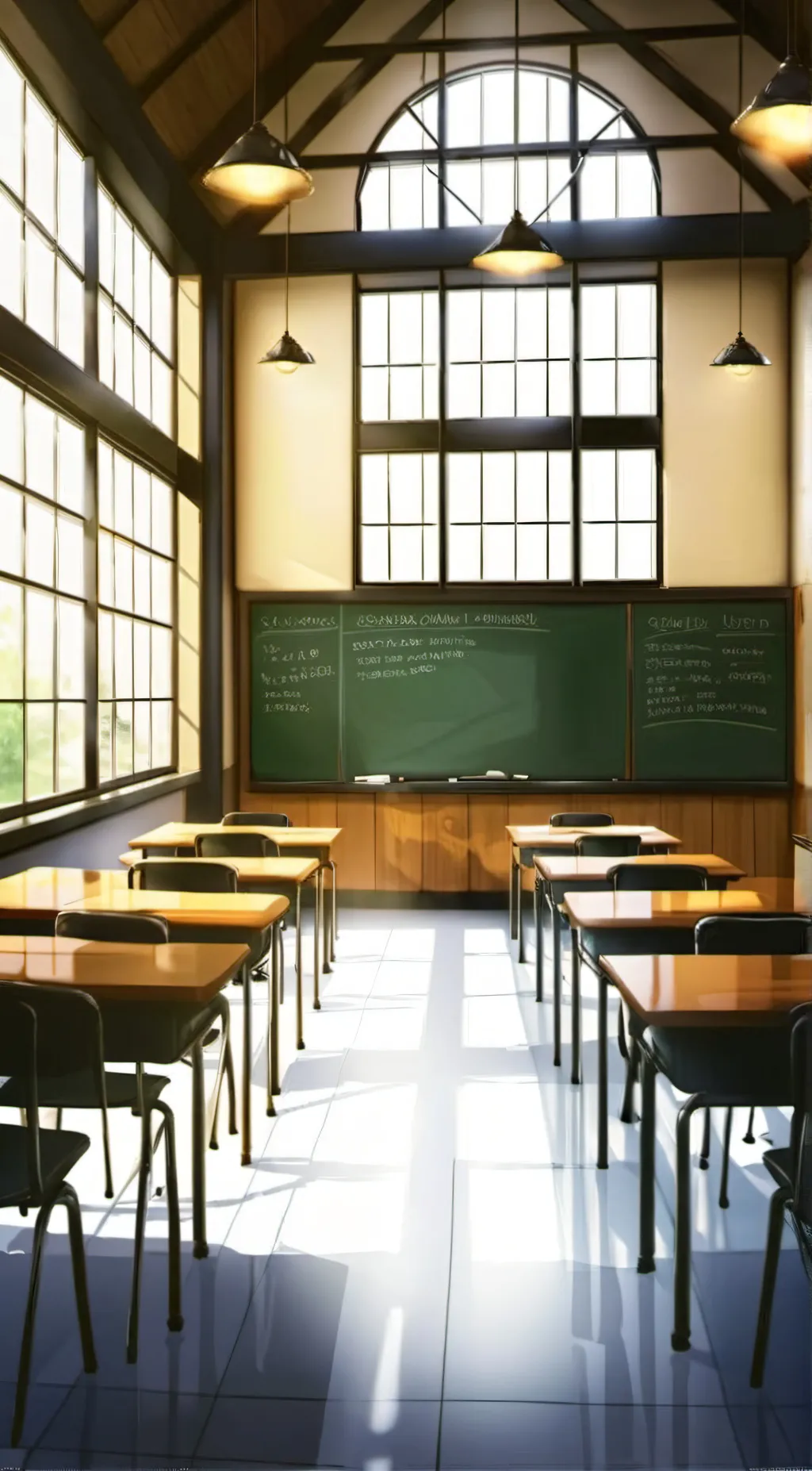 ai character: Genshin School background