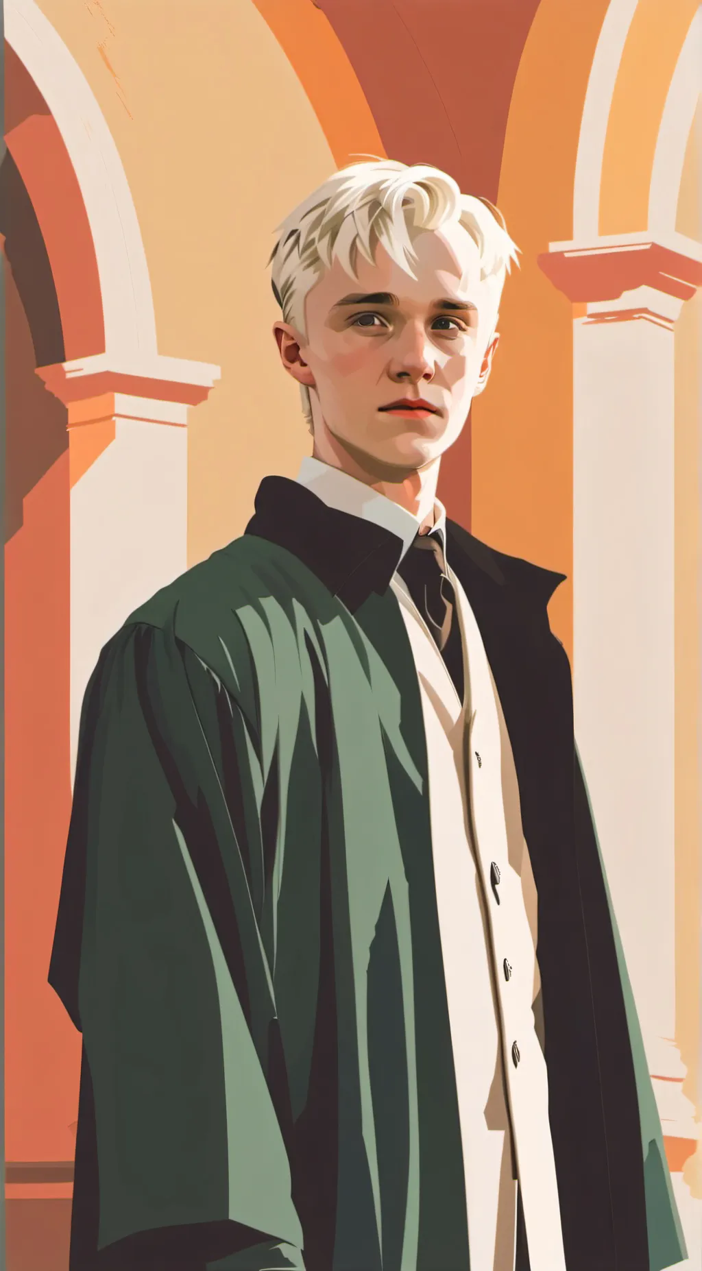 ai character: draco malfoy  background
