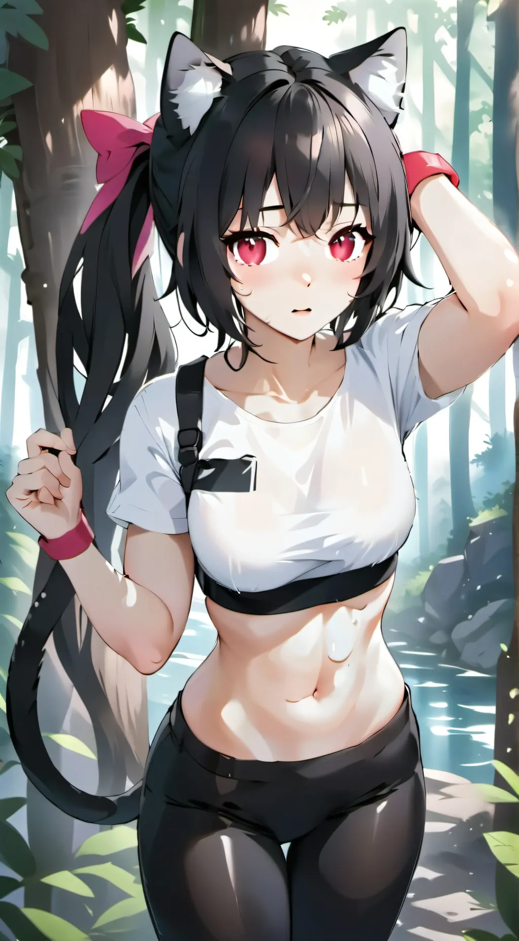 ai character: Scarlet background