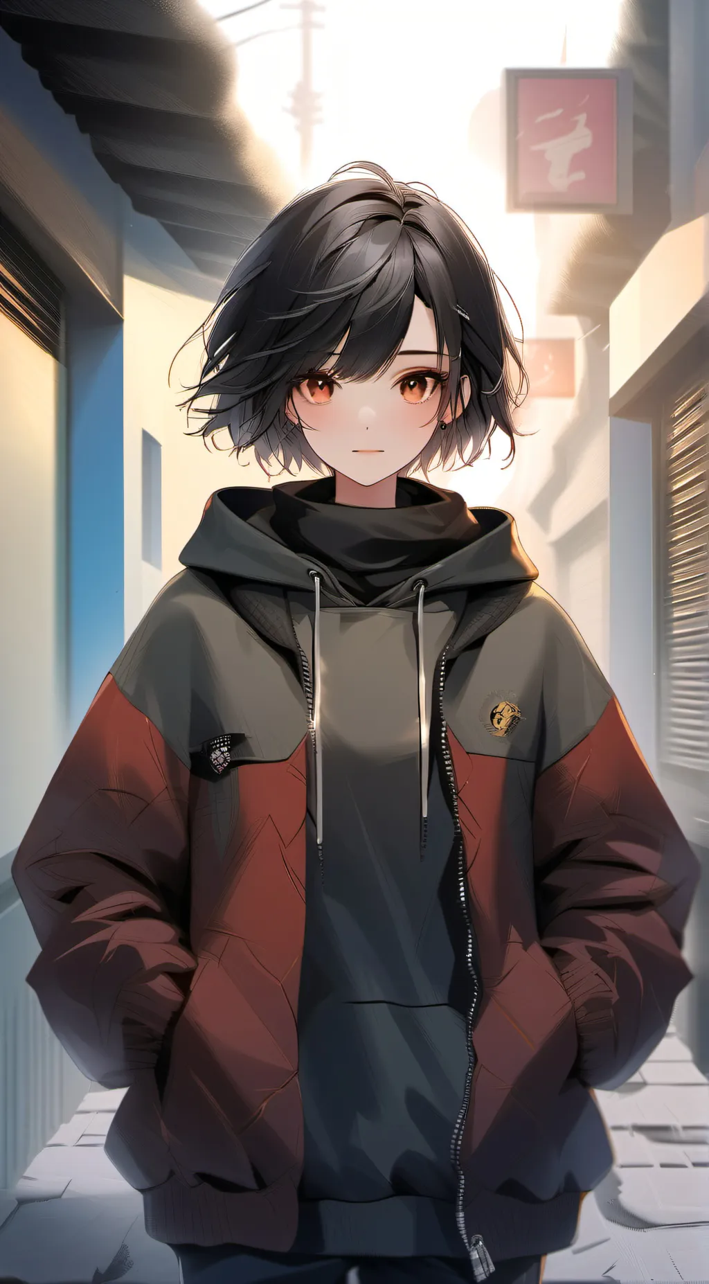 ai character: Connie  background