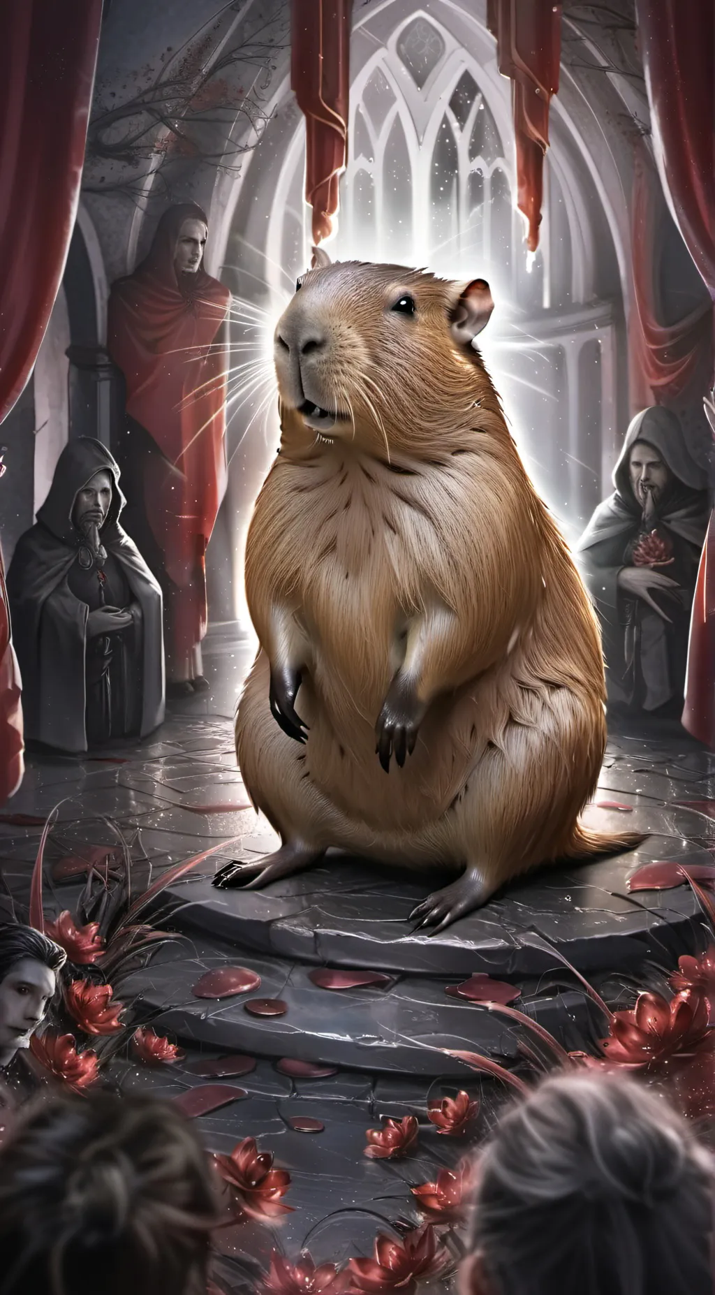 ai character: Capybara  background