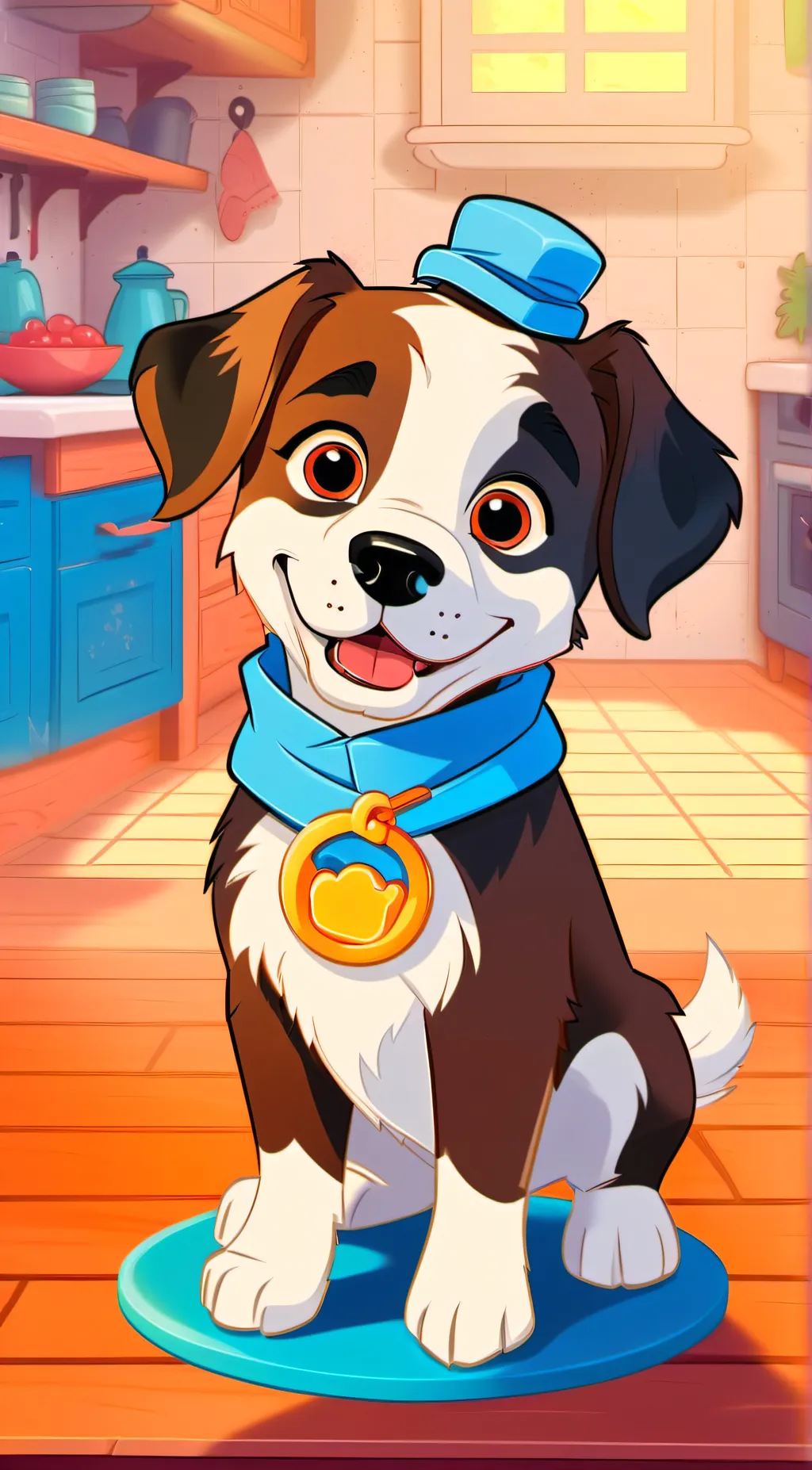 ai character: Rocky background