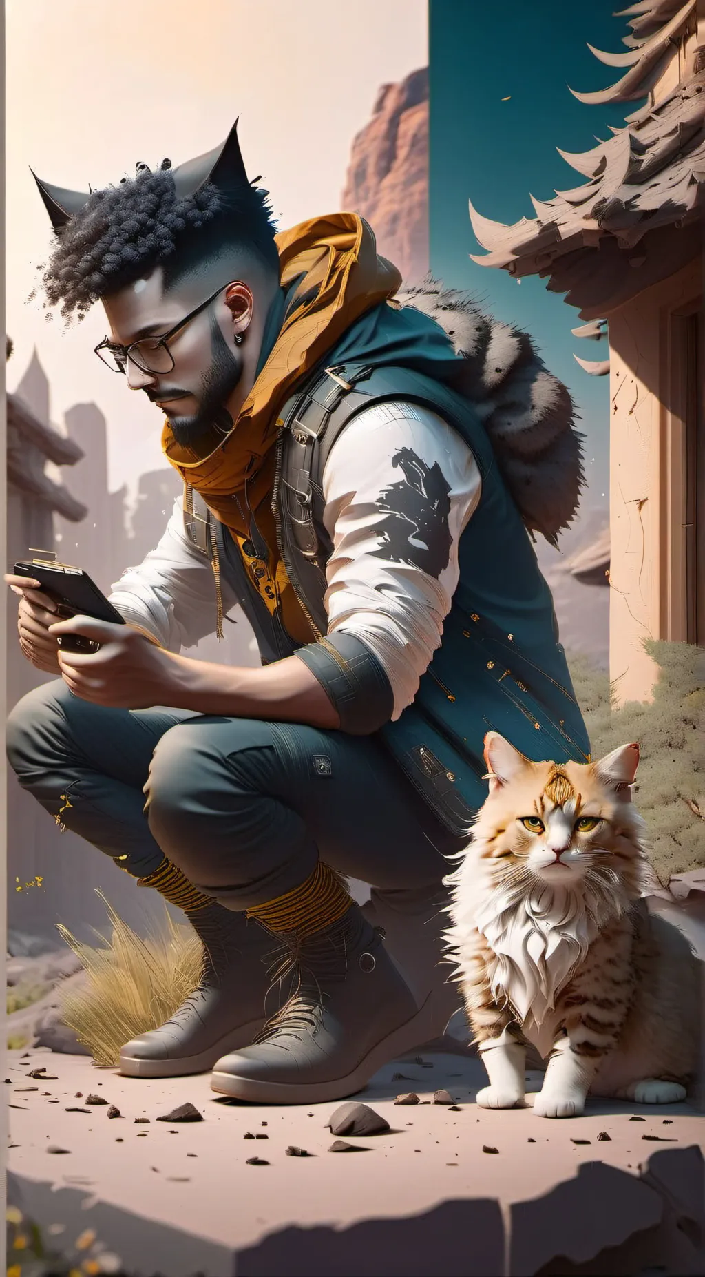 ai character: Max background