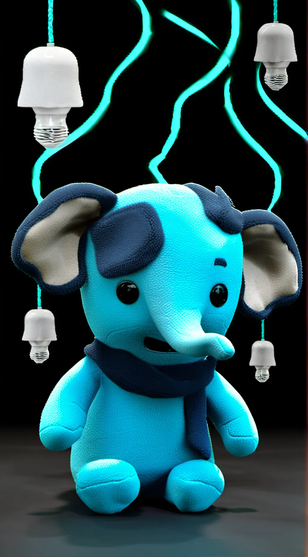 ai character: plushie and other  background