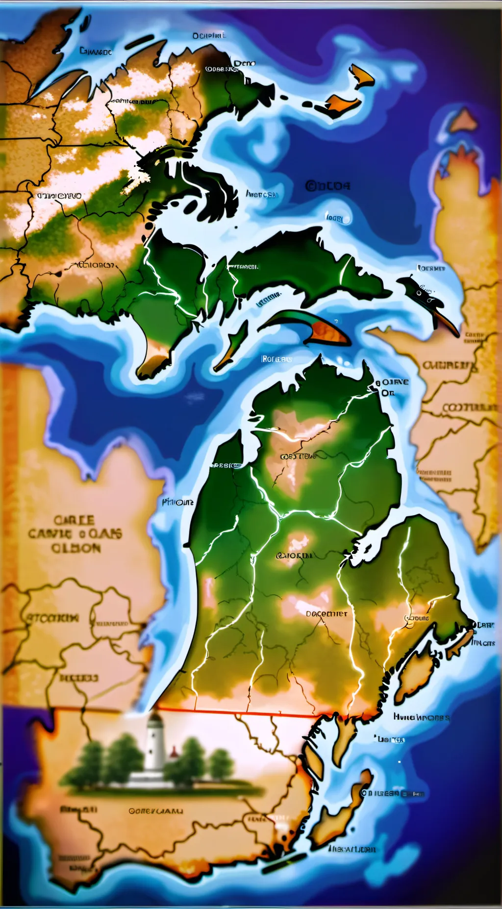 ai character: The Great Lakes background