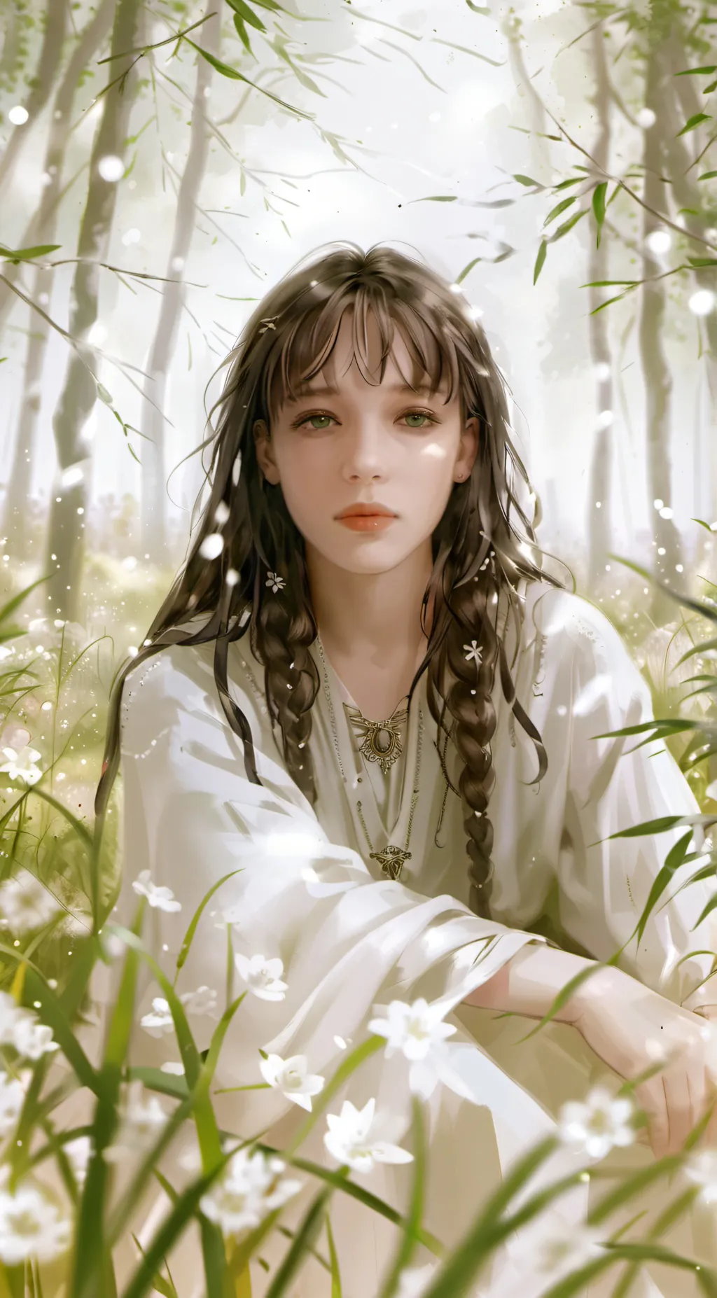 ai character: Guardian angel background