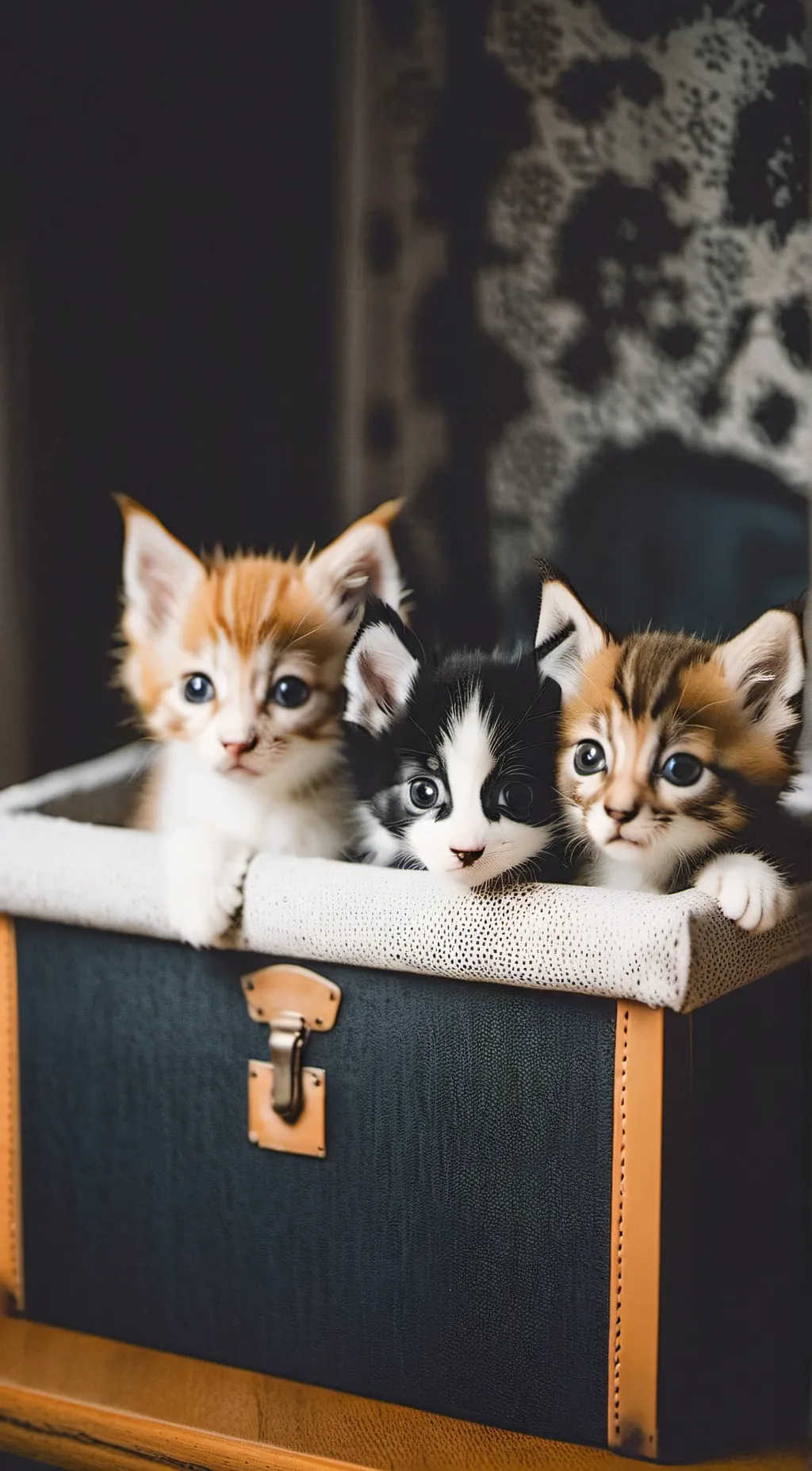 ai character: Poor lil kittens background