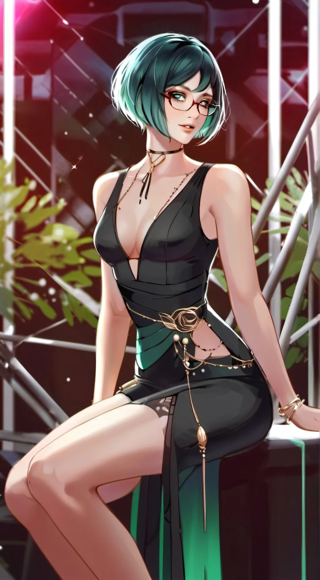 ai character: Roxanne  background