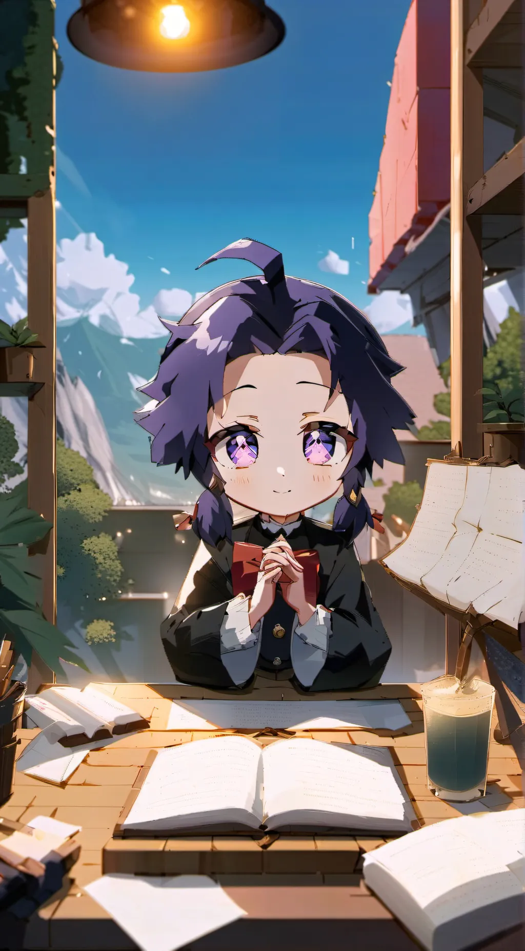 ai character: shinobu kocho. background