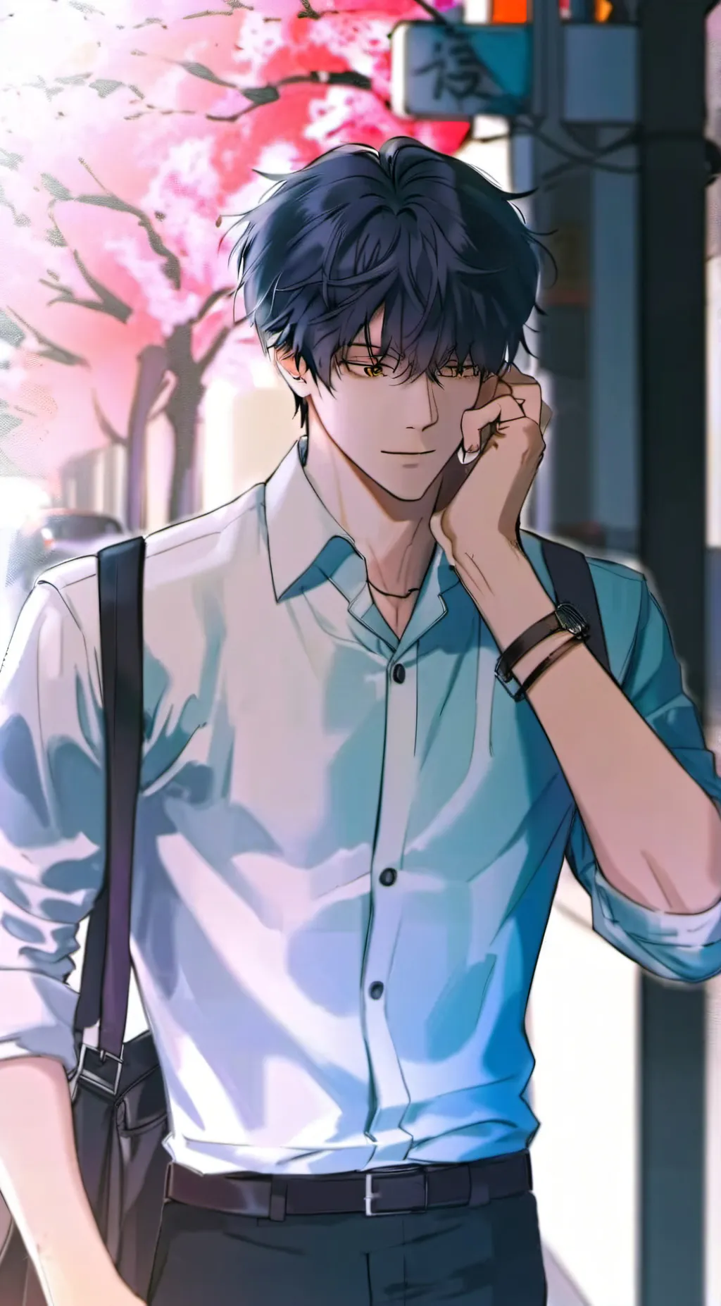 ai character: ☆彡{Lucas}ミ☆ background