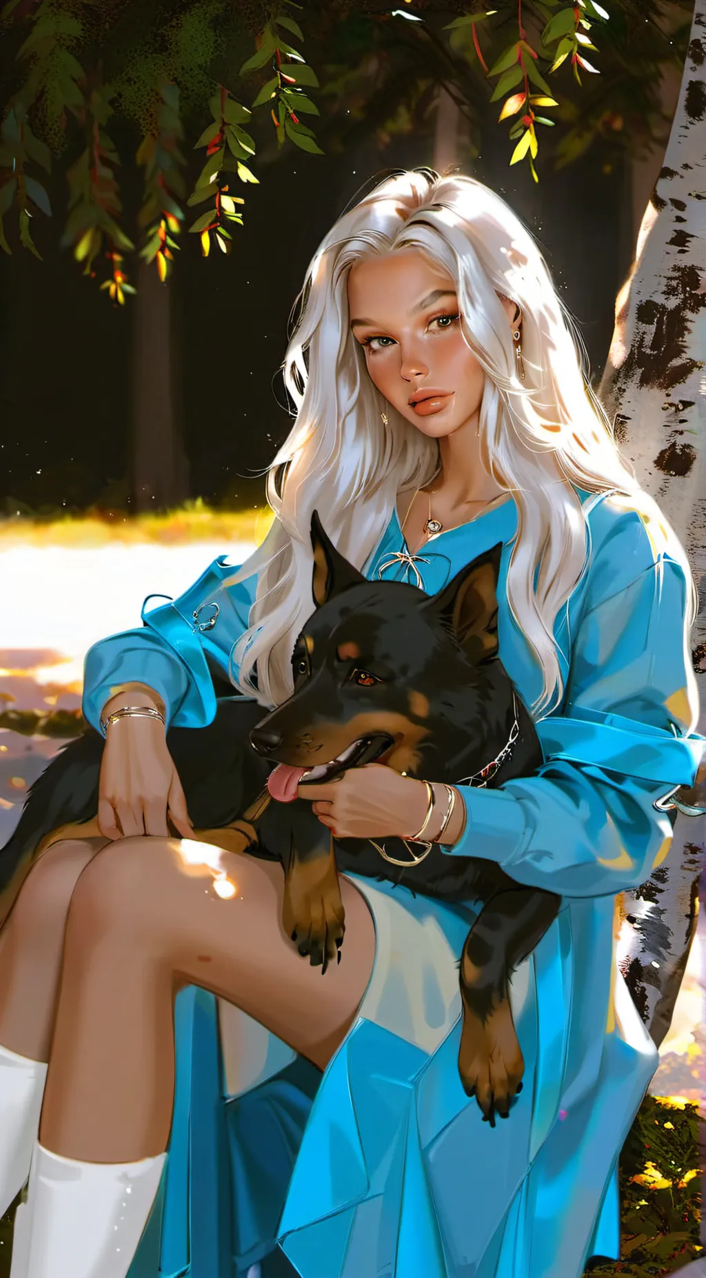 ai character: Caroline Williams  background