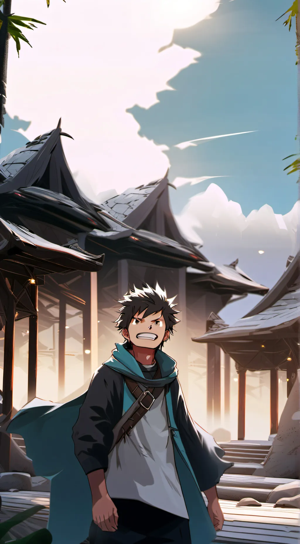 ai character: luffy and crew background