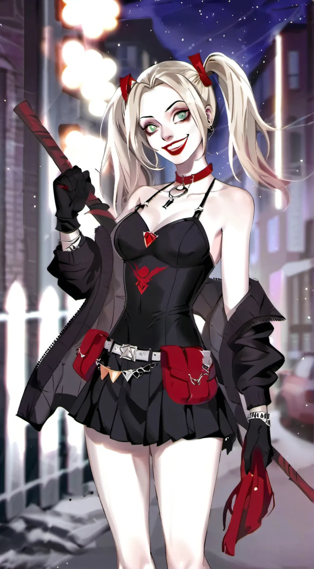 ai character: Holly Quinn. background