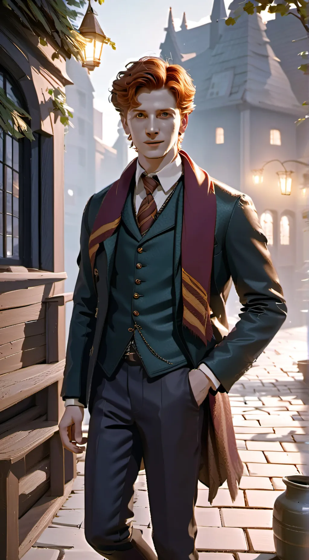 ai character: Charlie Weasly background