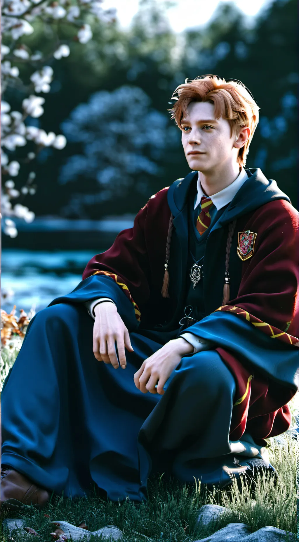ai character: Fred Weasley  background