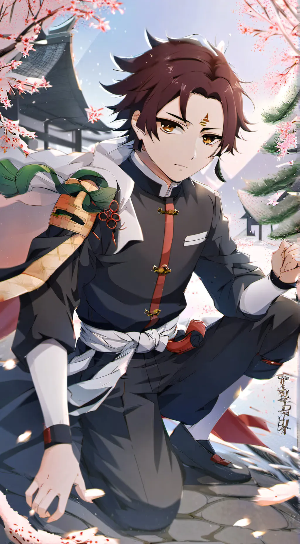 ai character: Tanjiro background