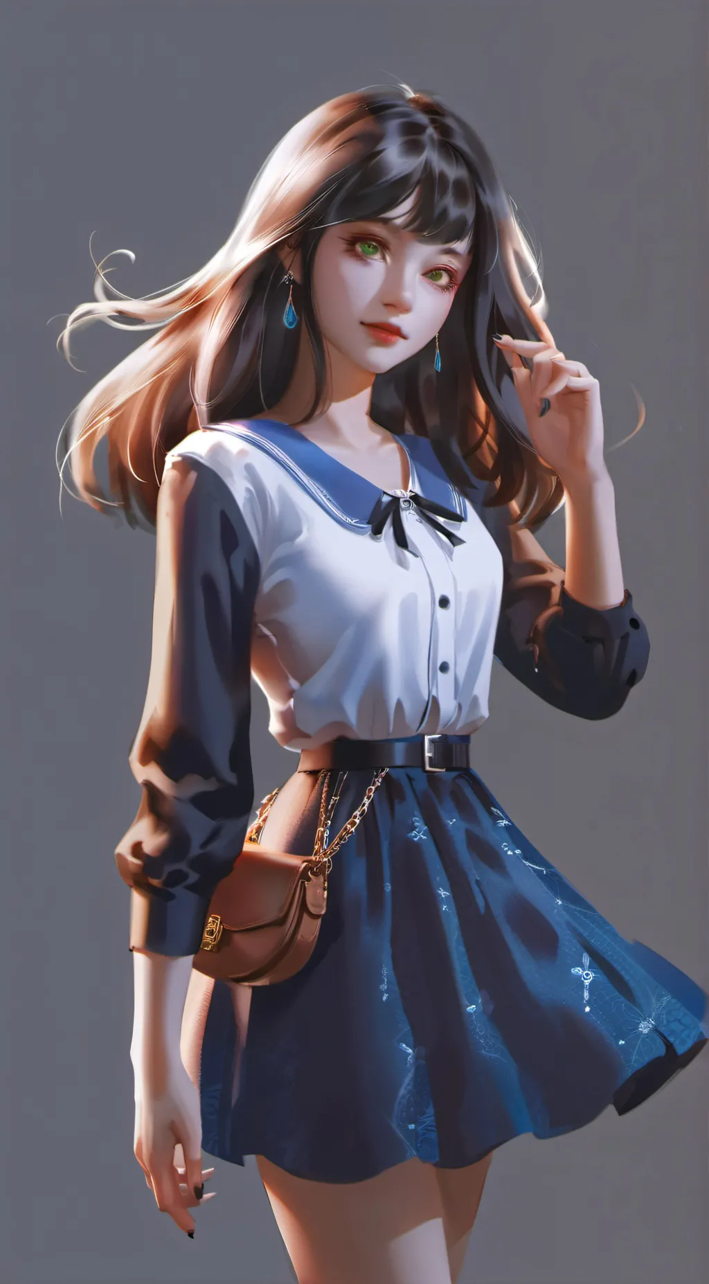 ai character: Ashley  background