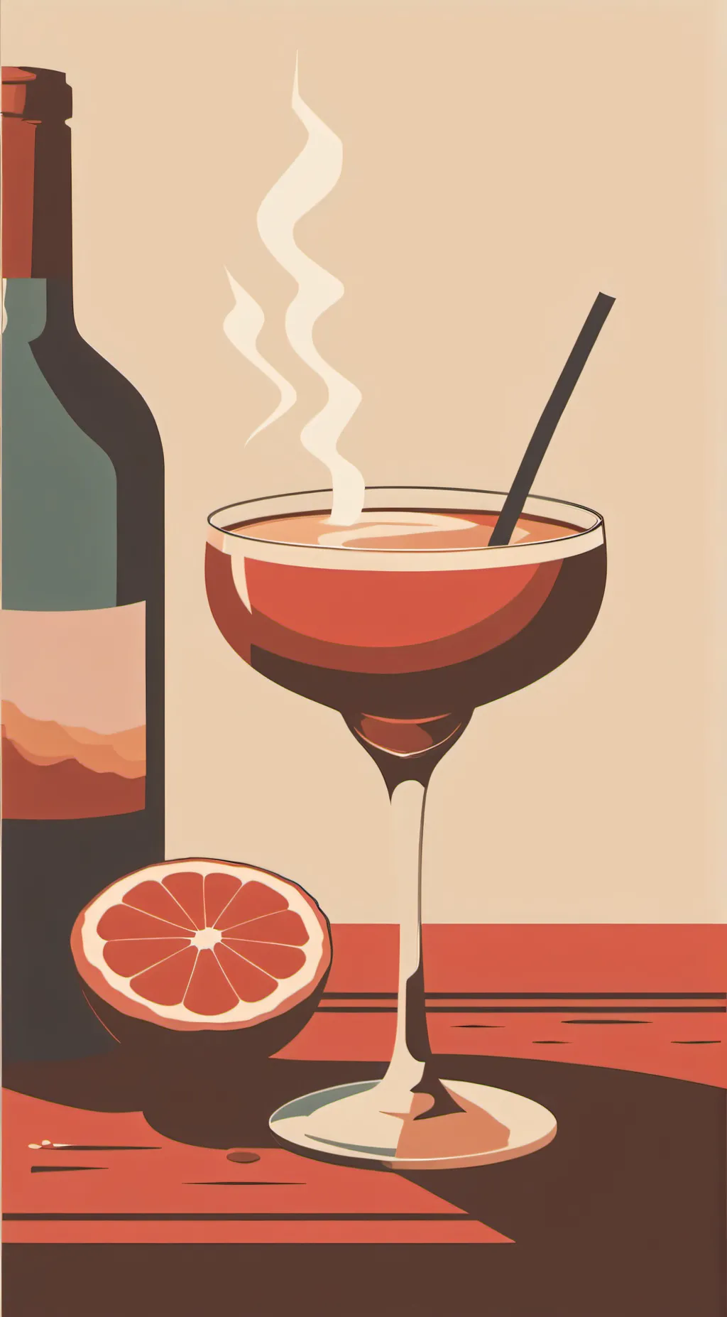 ai character: A drink background