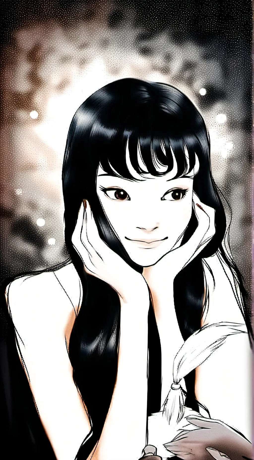 ai character: Tomie background