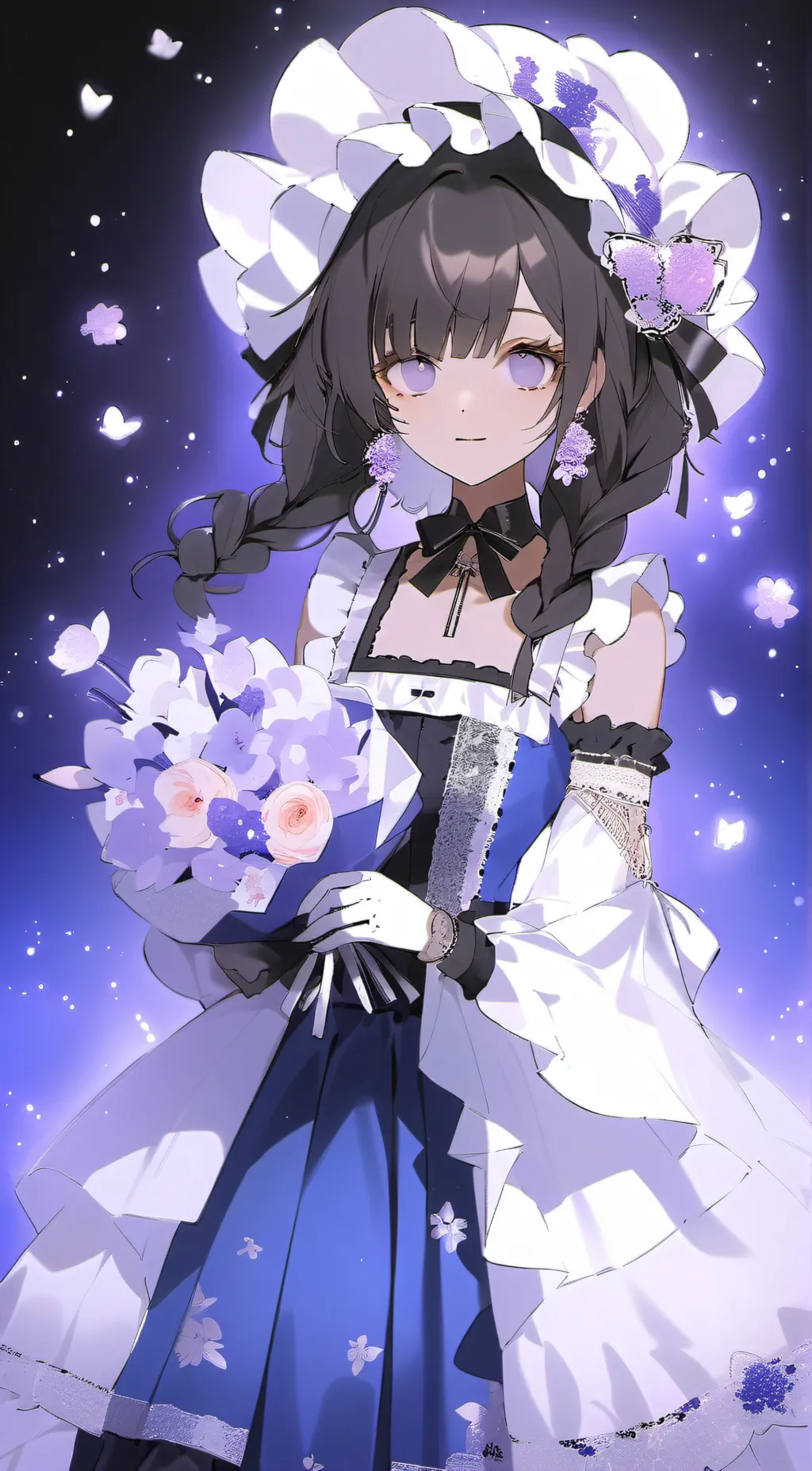 ai character: Luna moon  background