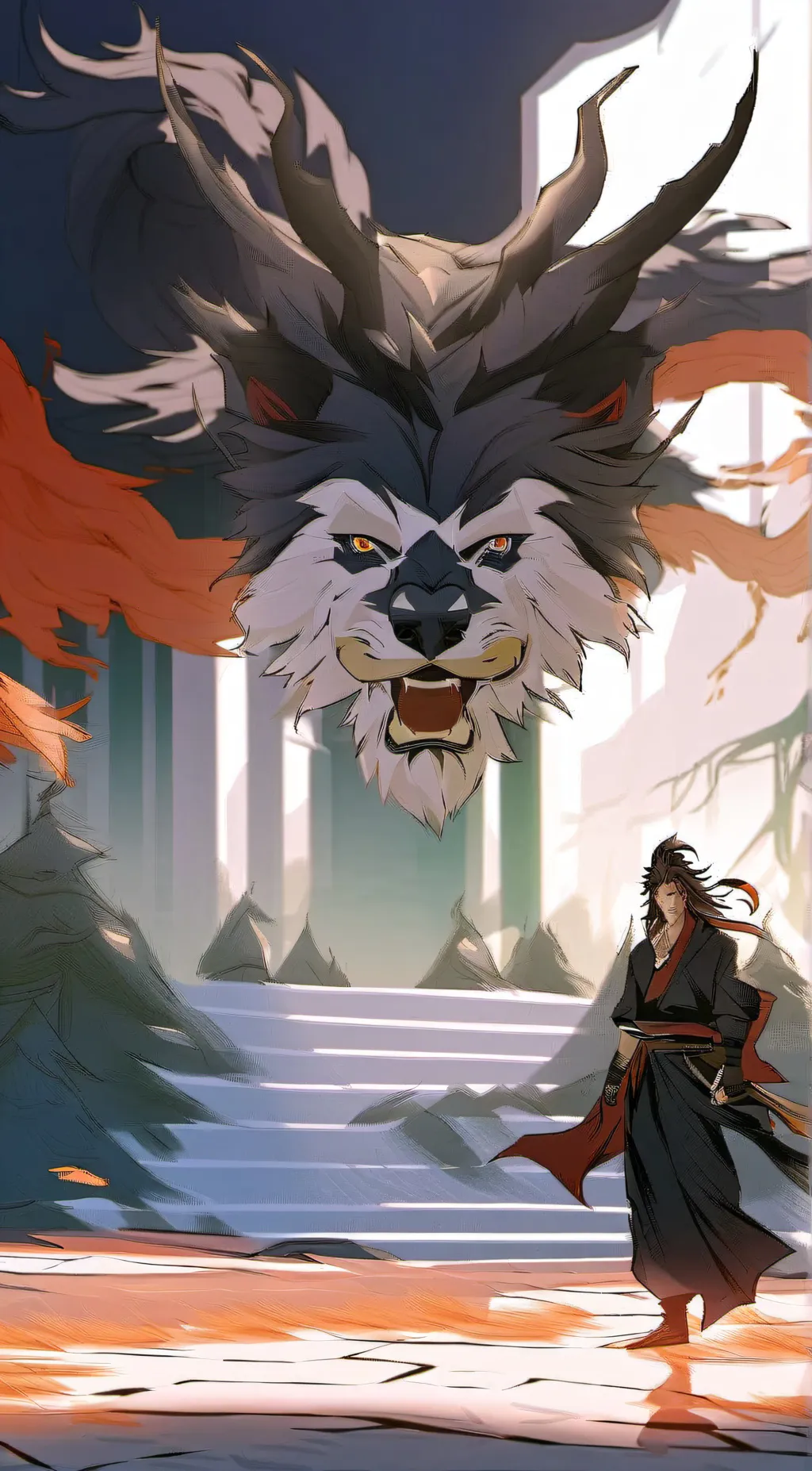 ai character: Yoriichi Tsugikuni background