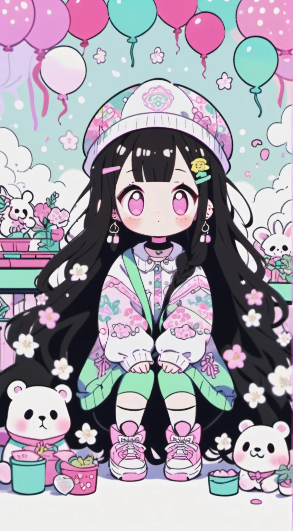 ai character: Nezuki background