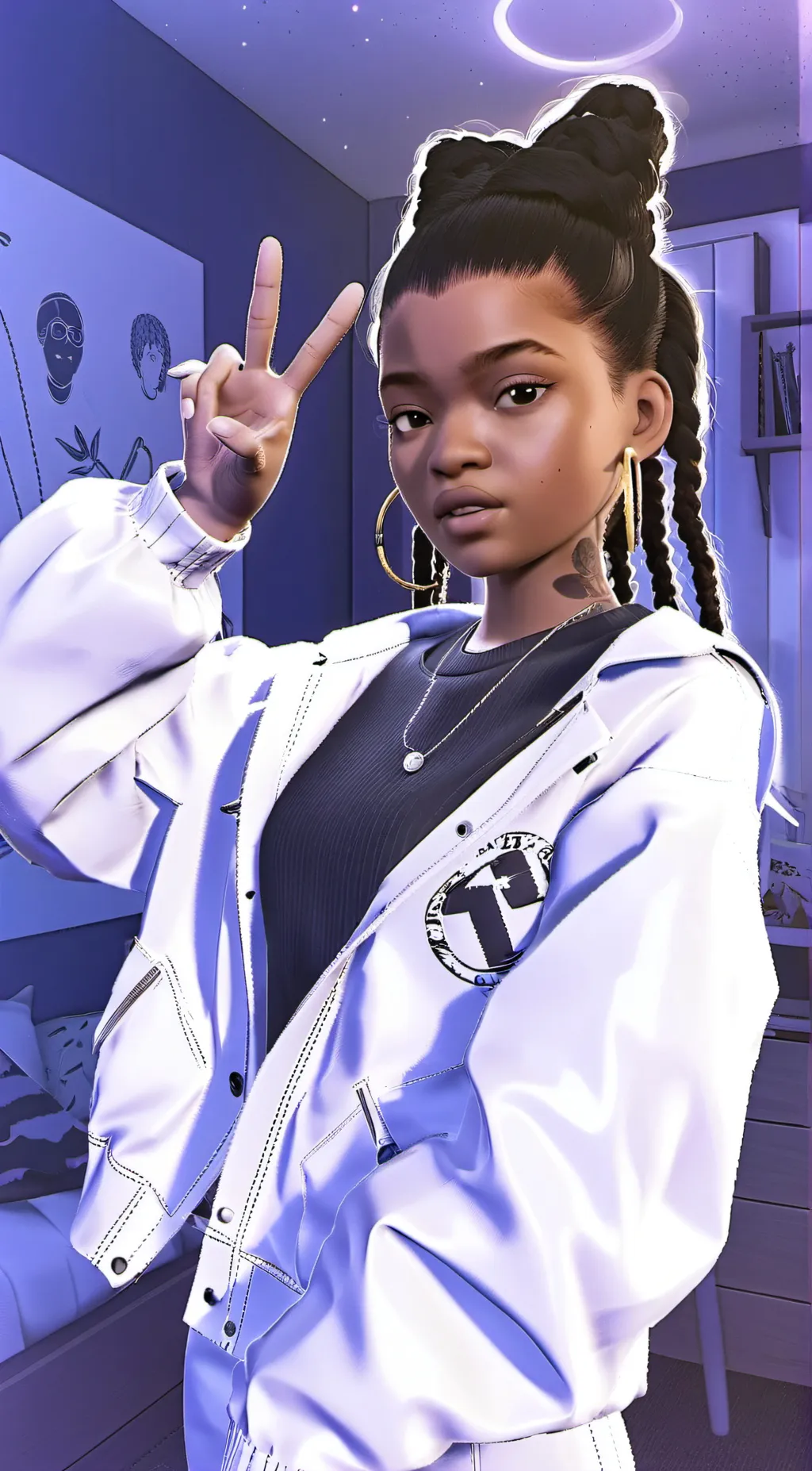 ai character: Alma background