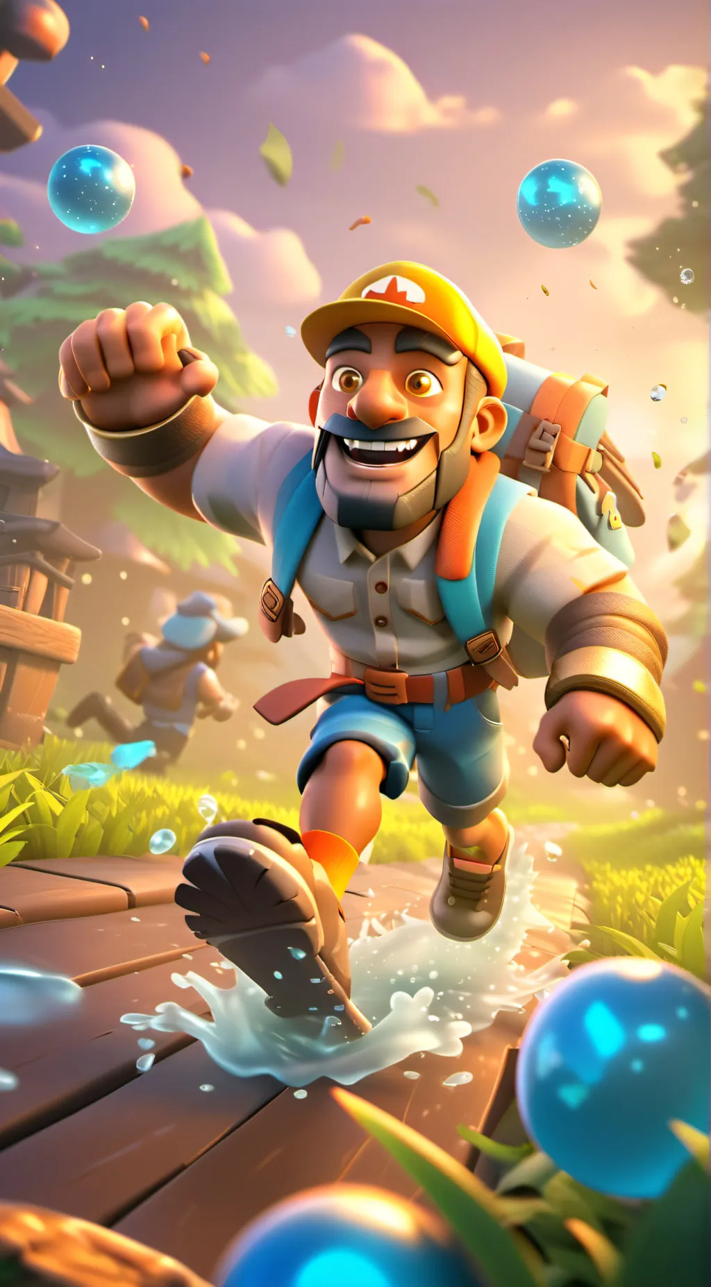ai character: The ink machine  background