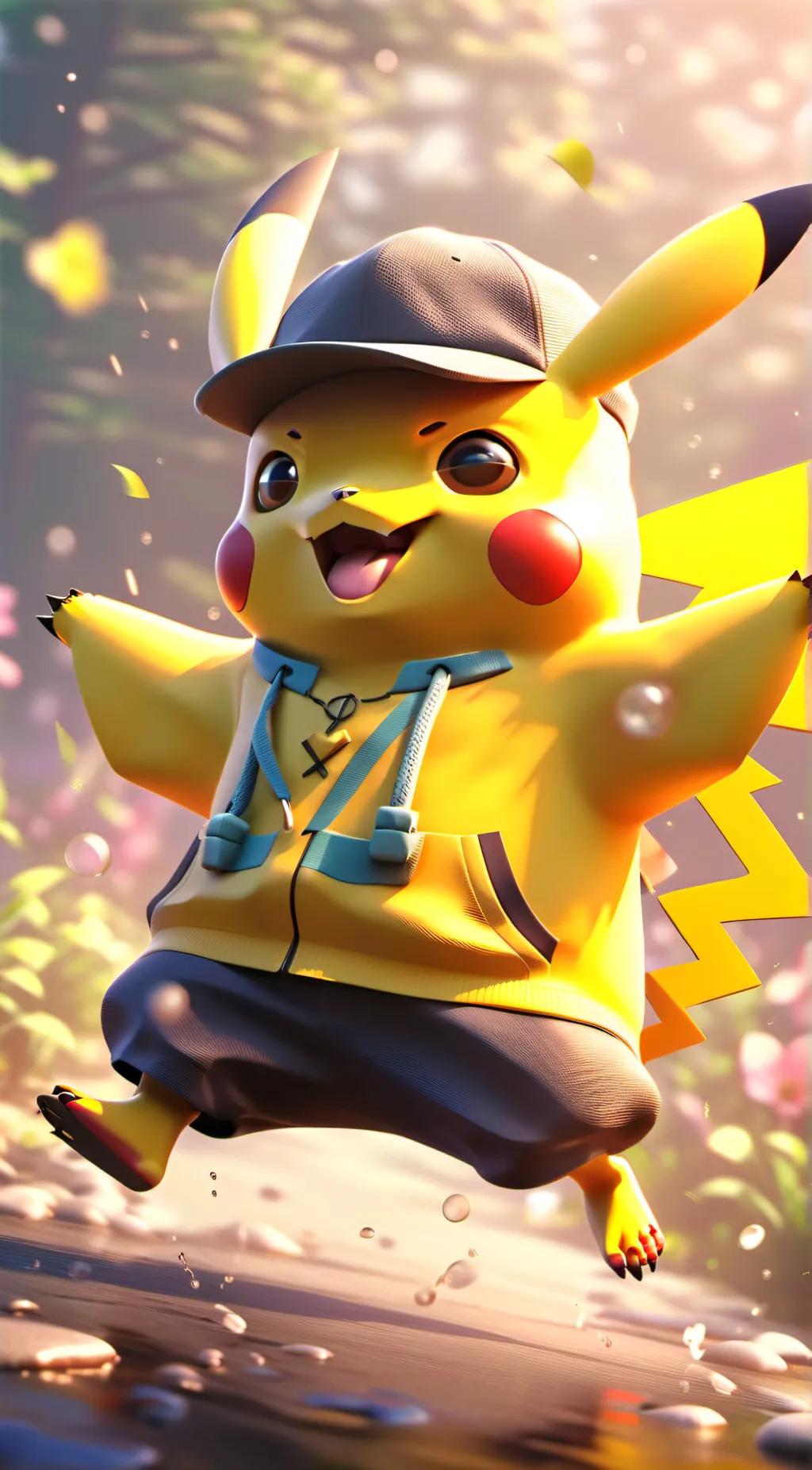 ai character: Pikachu background