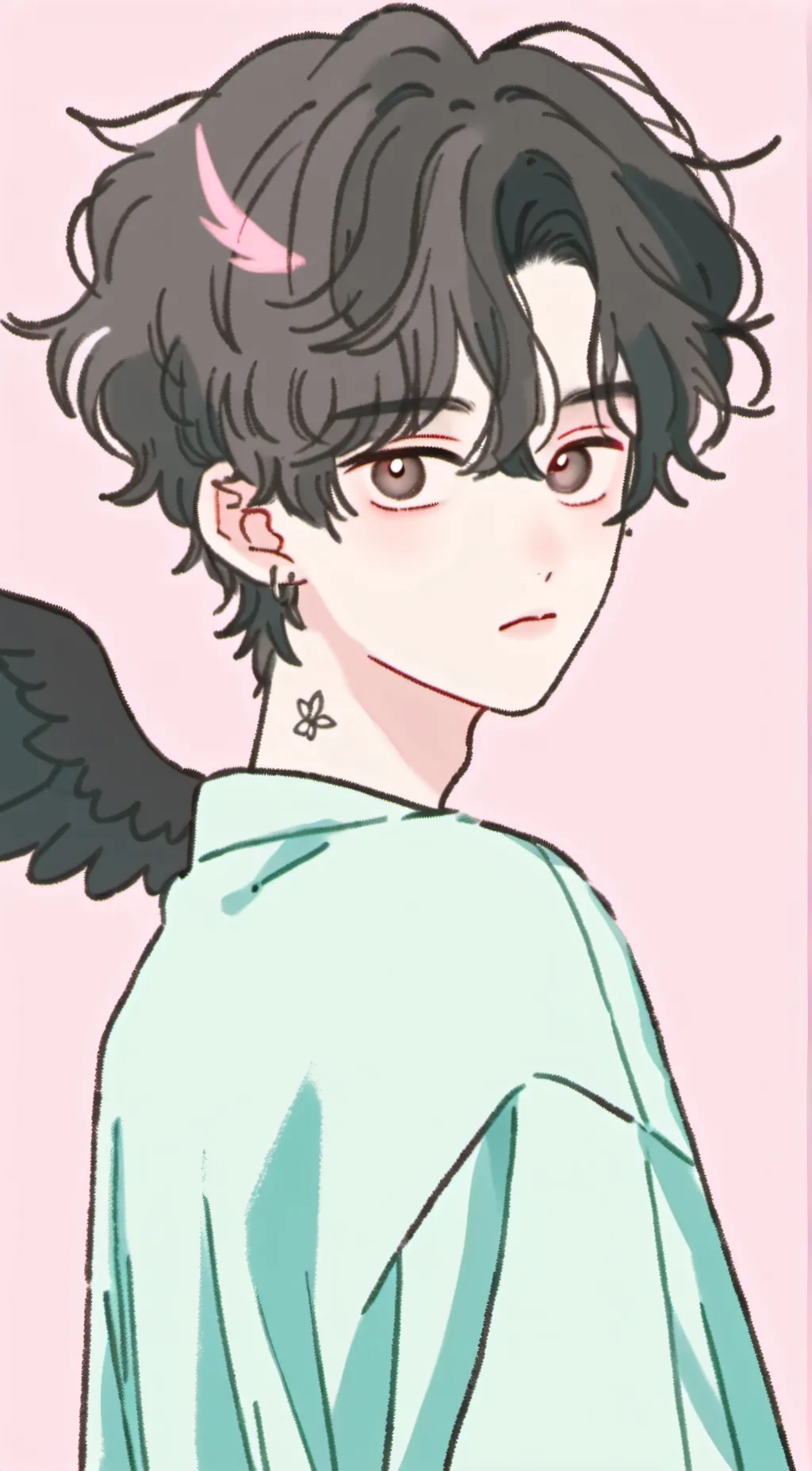 ai character: plum background