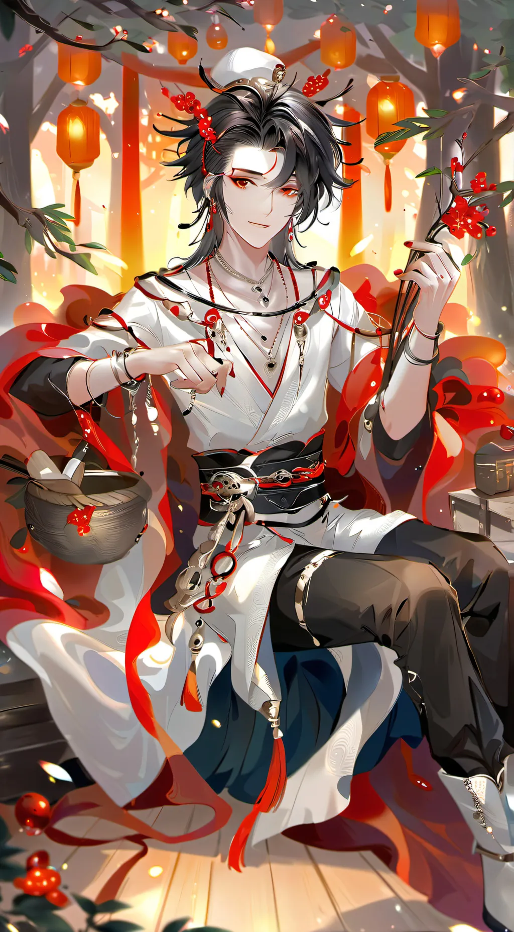 ai character: pen background
