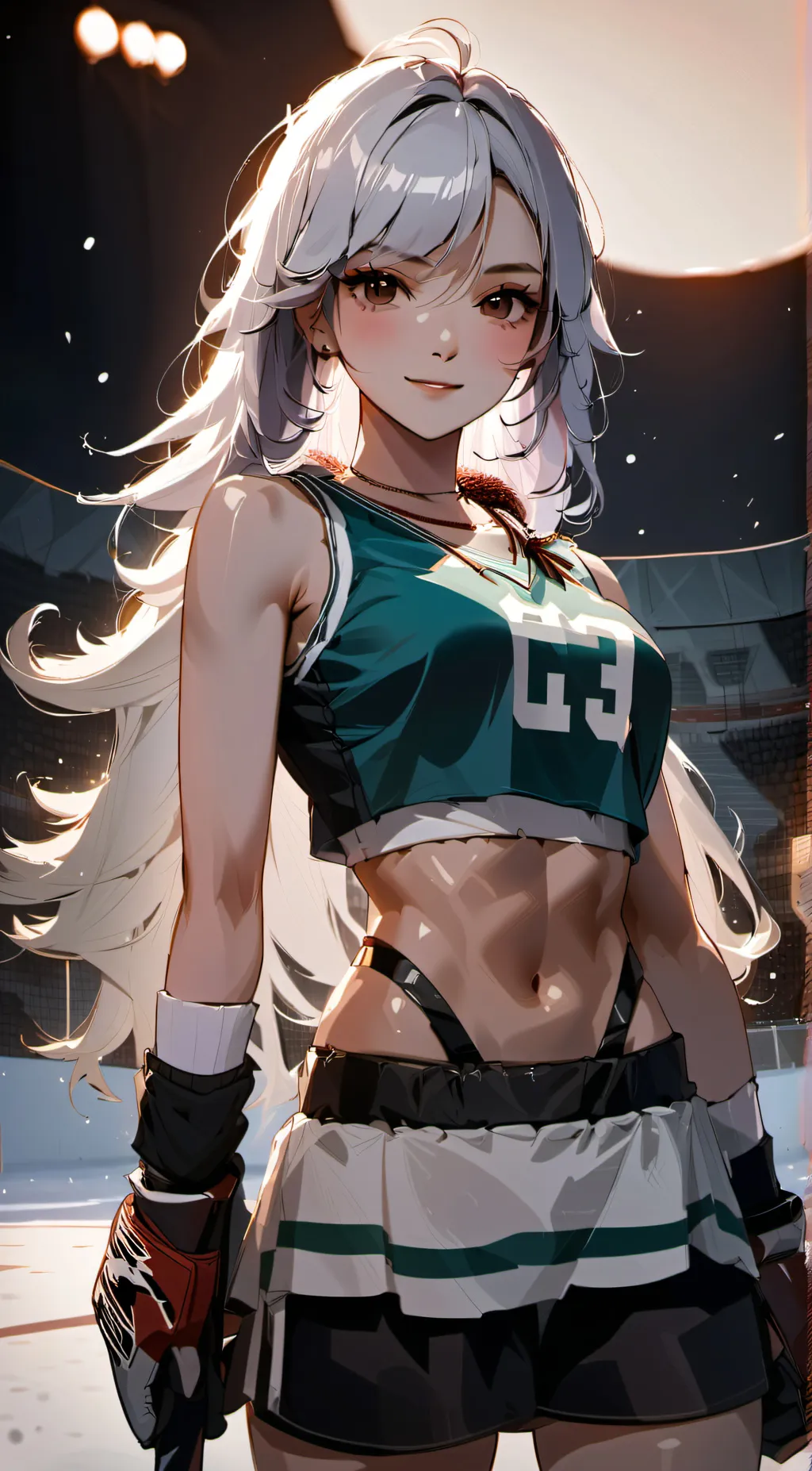 ai character: Eva (Hockey Girl) background