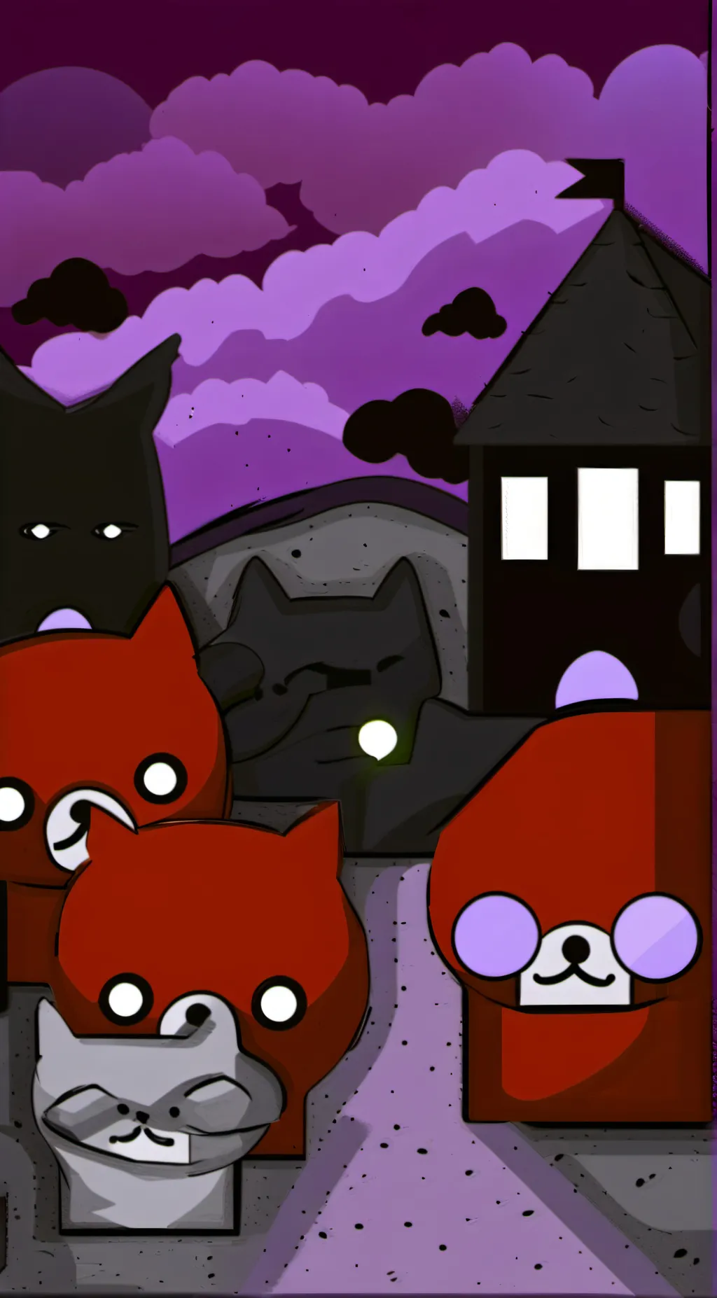 ai character: Smiling Critters background