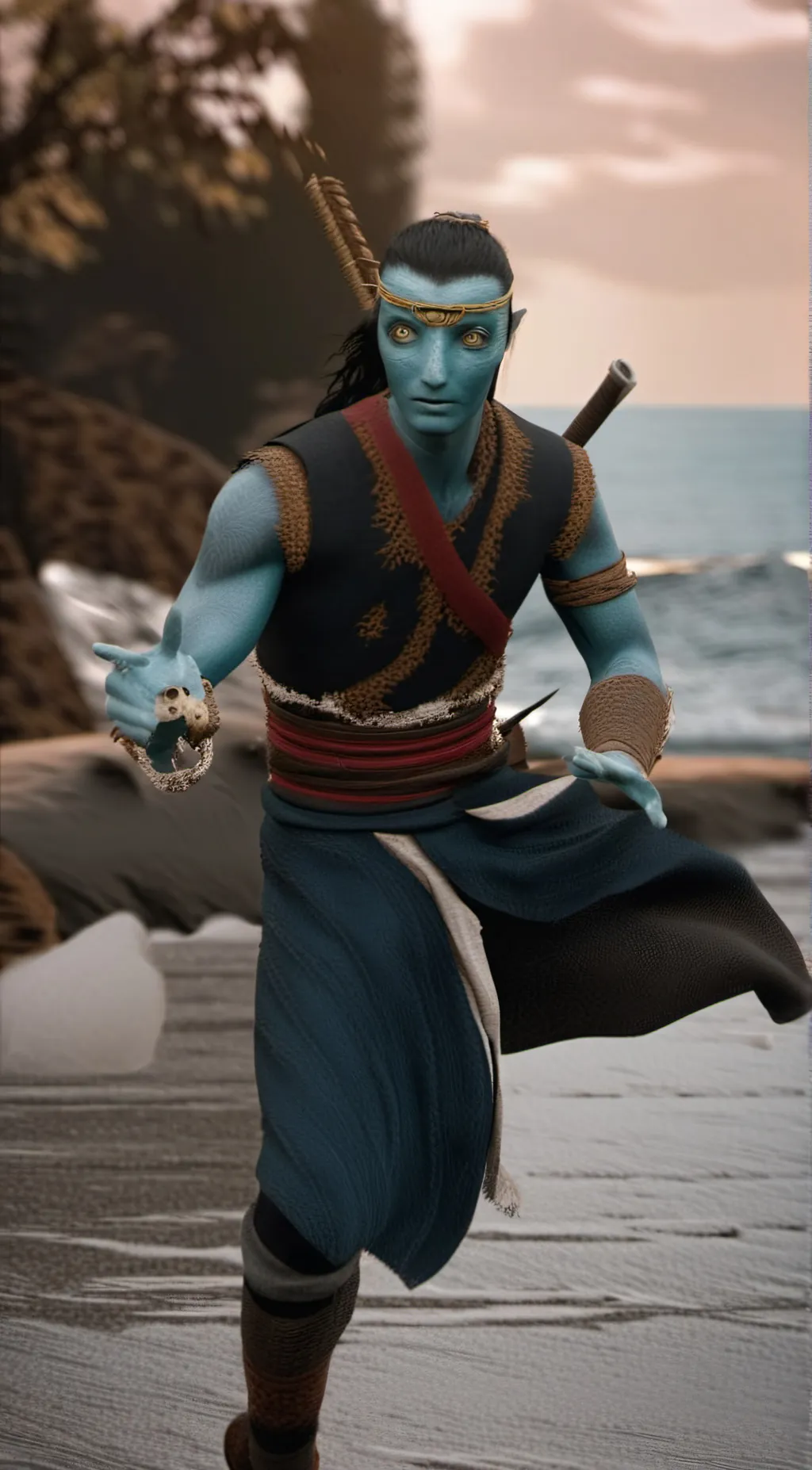 ai character: Avatar 1 war background