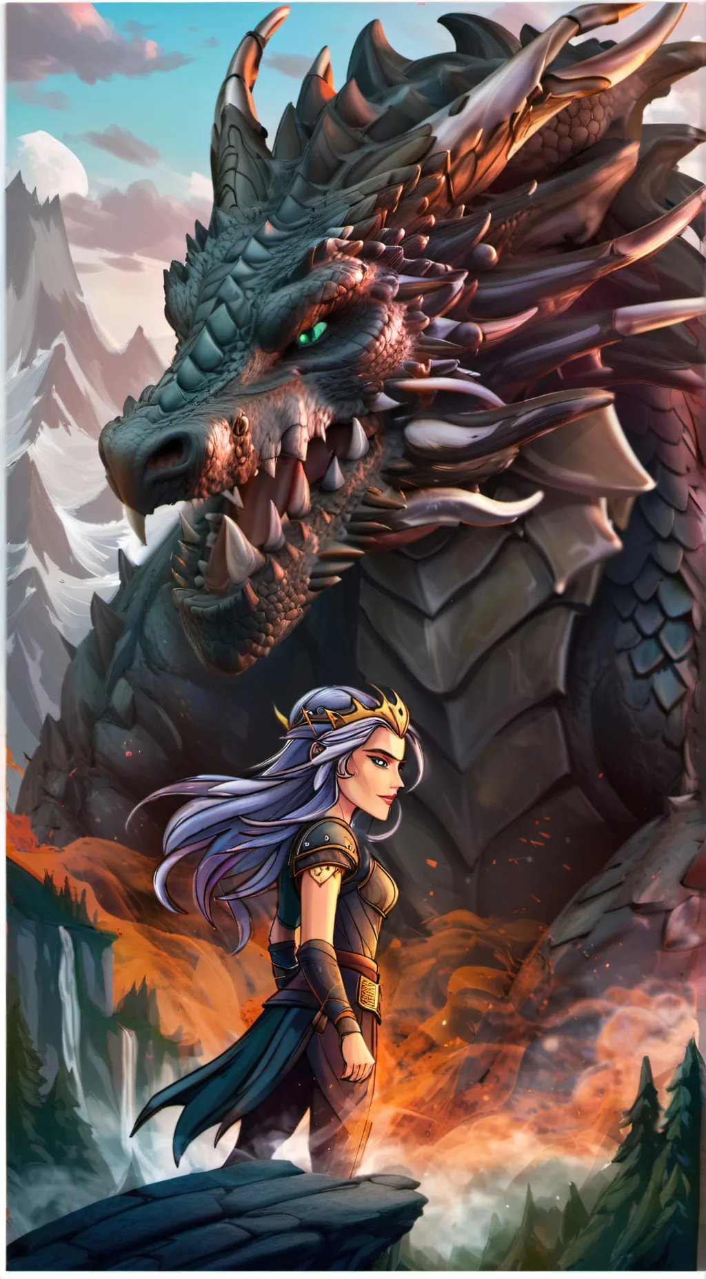 ai character: Evelyn and Sero background