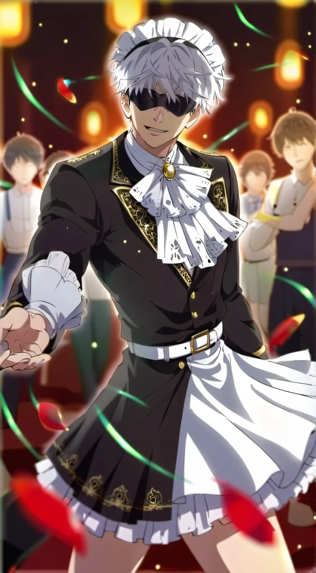 ai character: Maid Gojo background