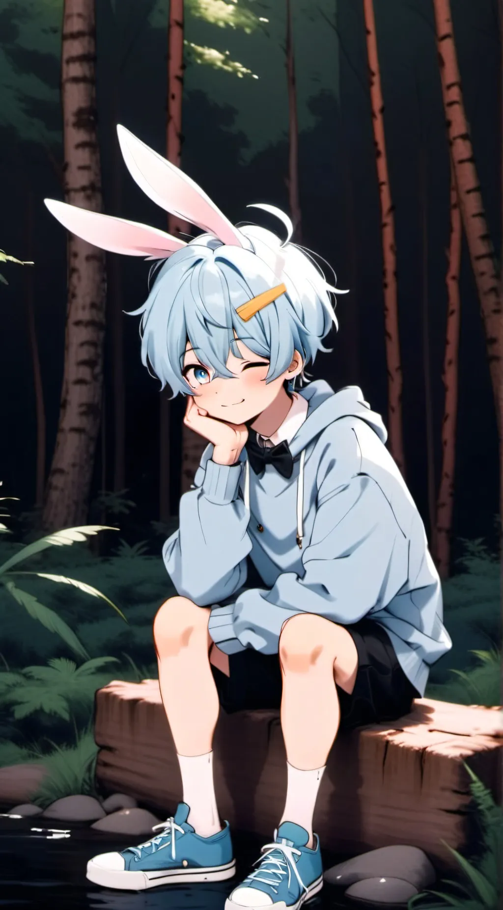 ai character: Bun background