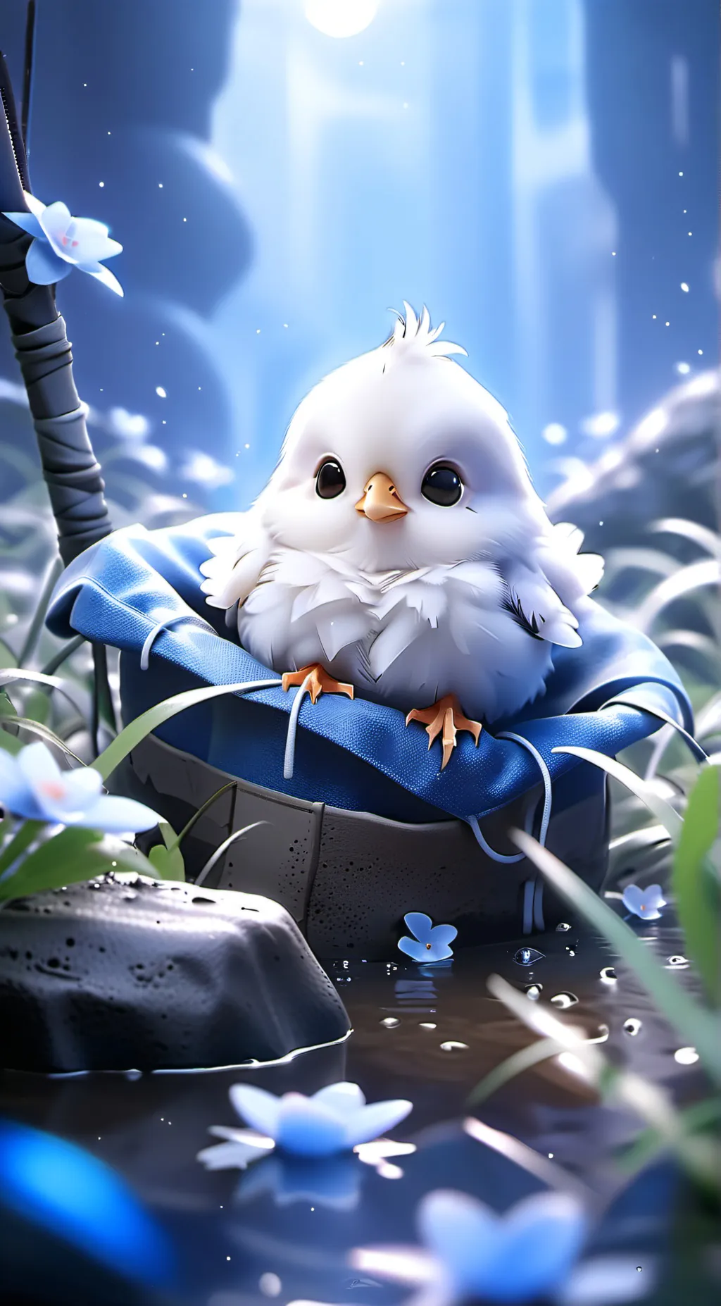 ai character: bluey background