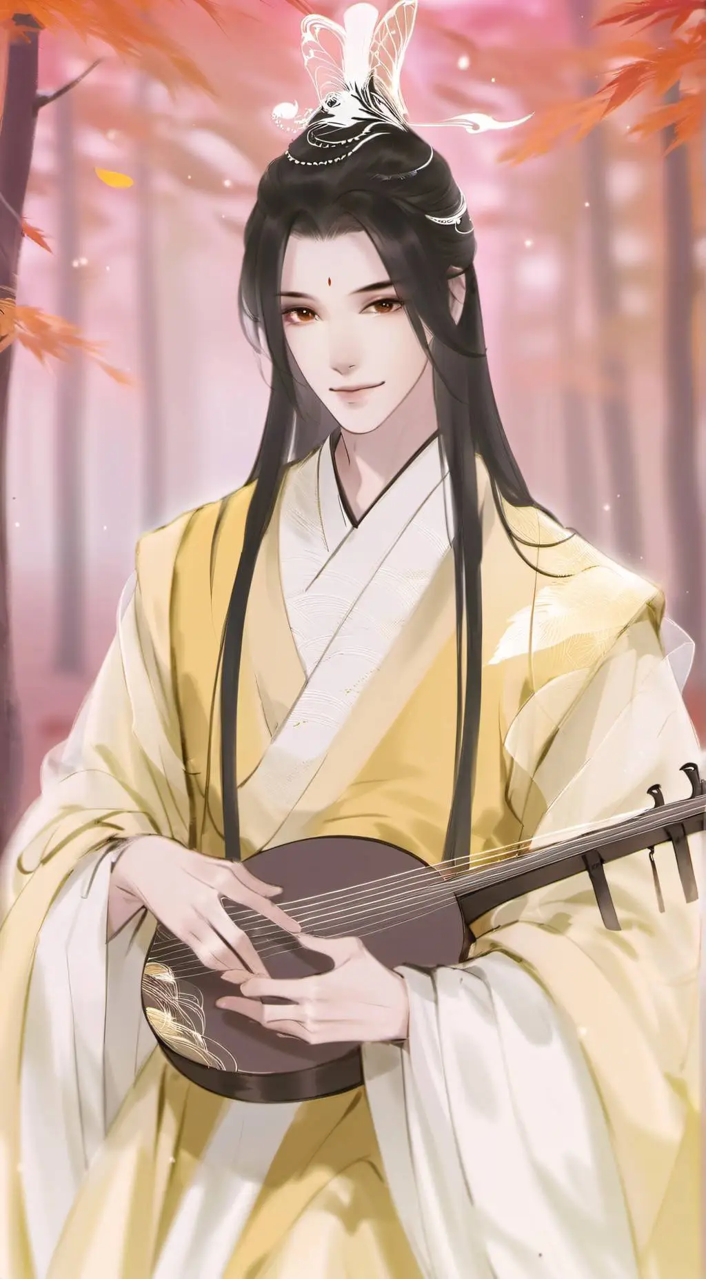 ai character: 莲天路 background