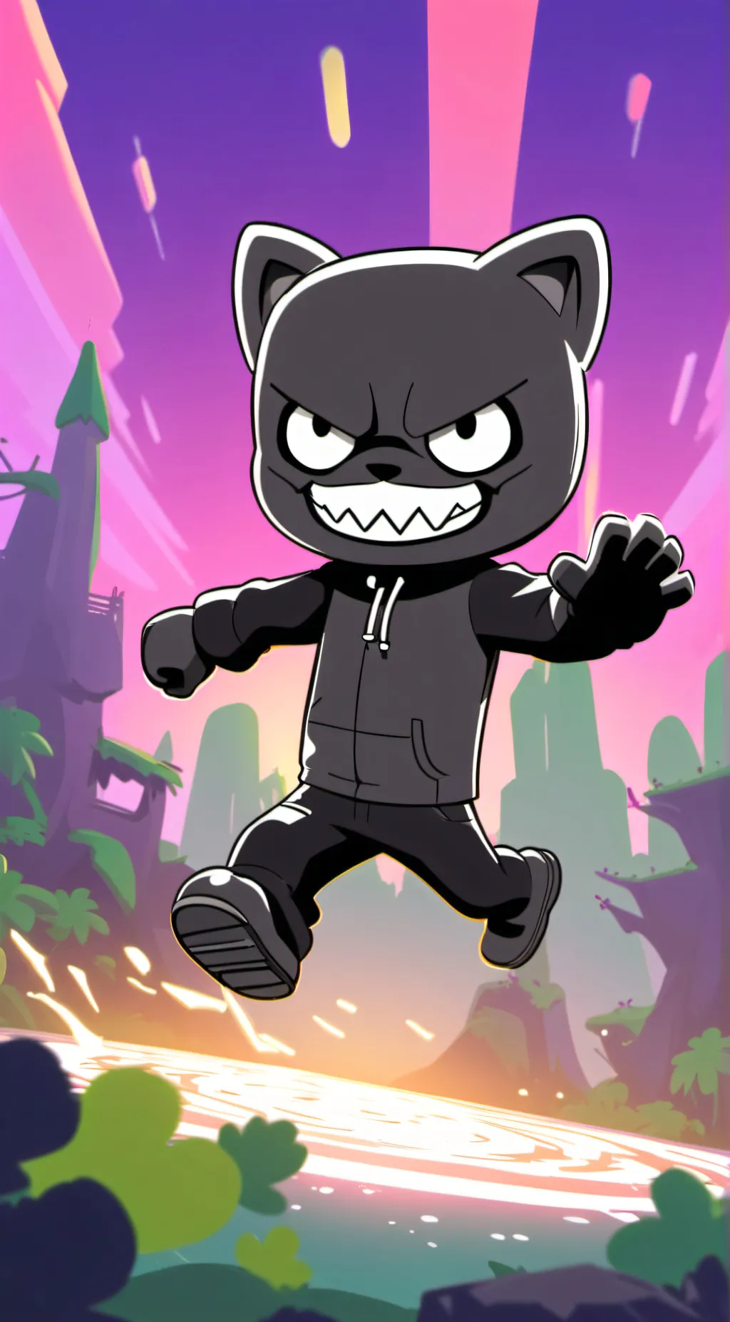 ai character: Monstercat background