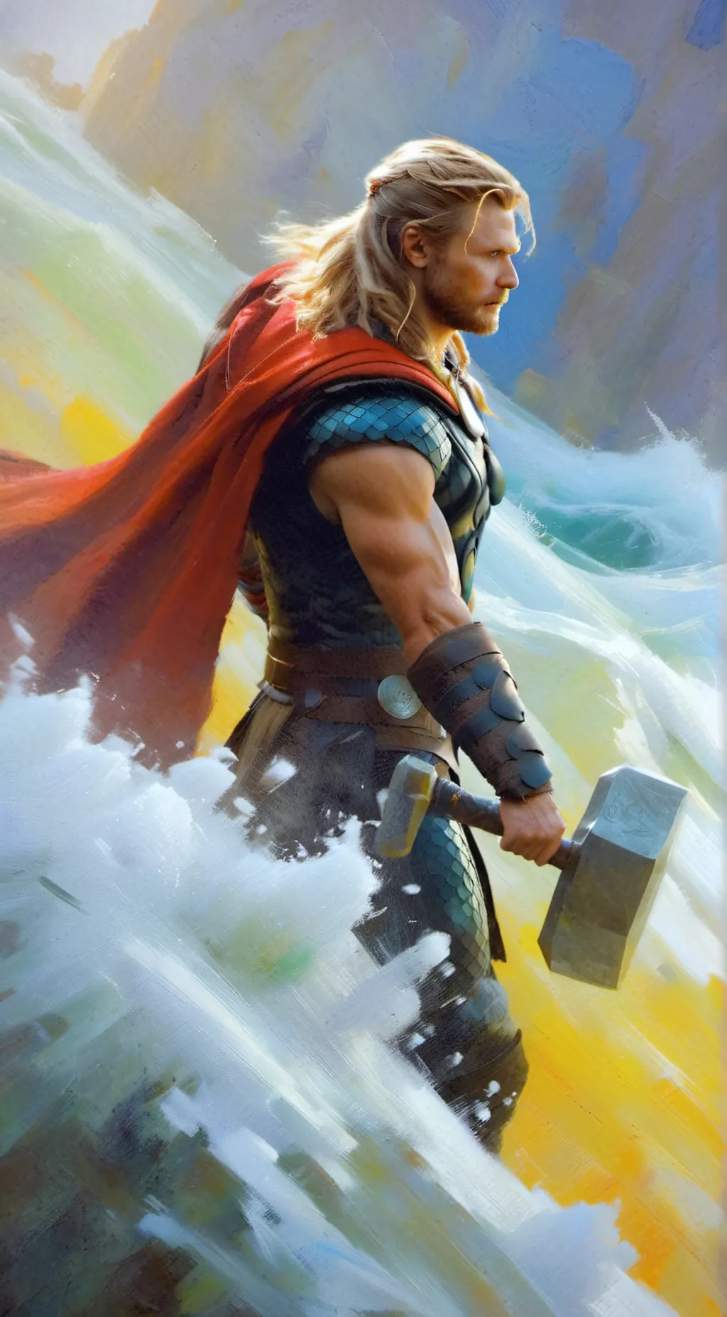 ai character: THOR background