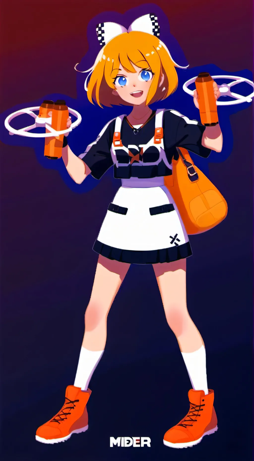 ai character: lizzy from MD background