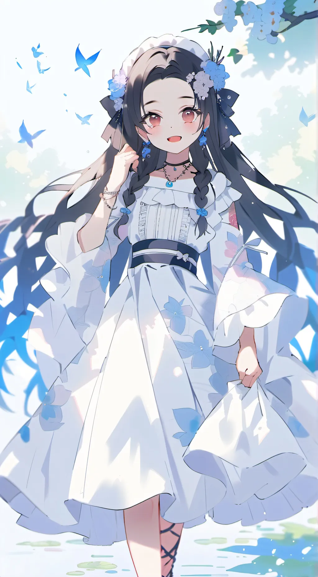 ai character: Nezuko background