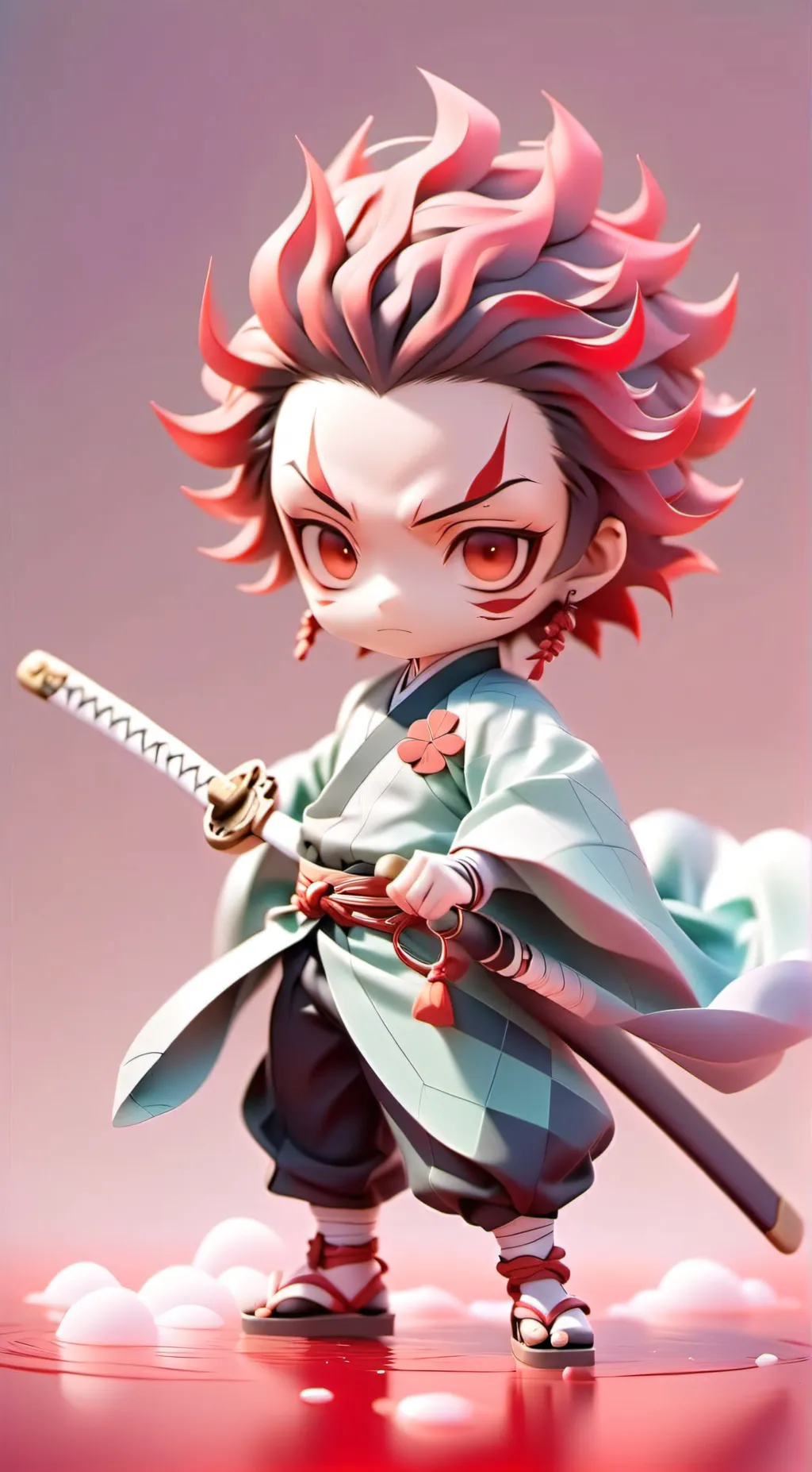 ai character: tanjiro background