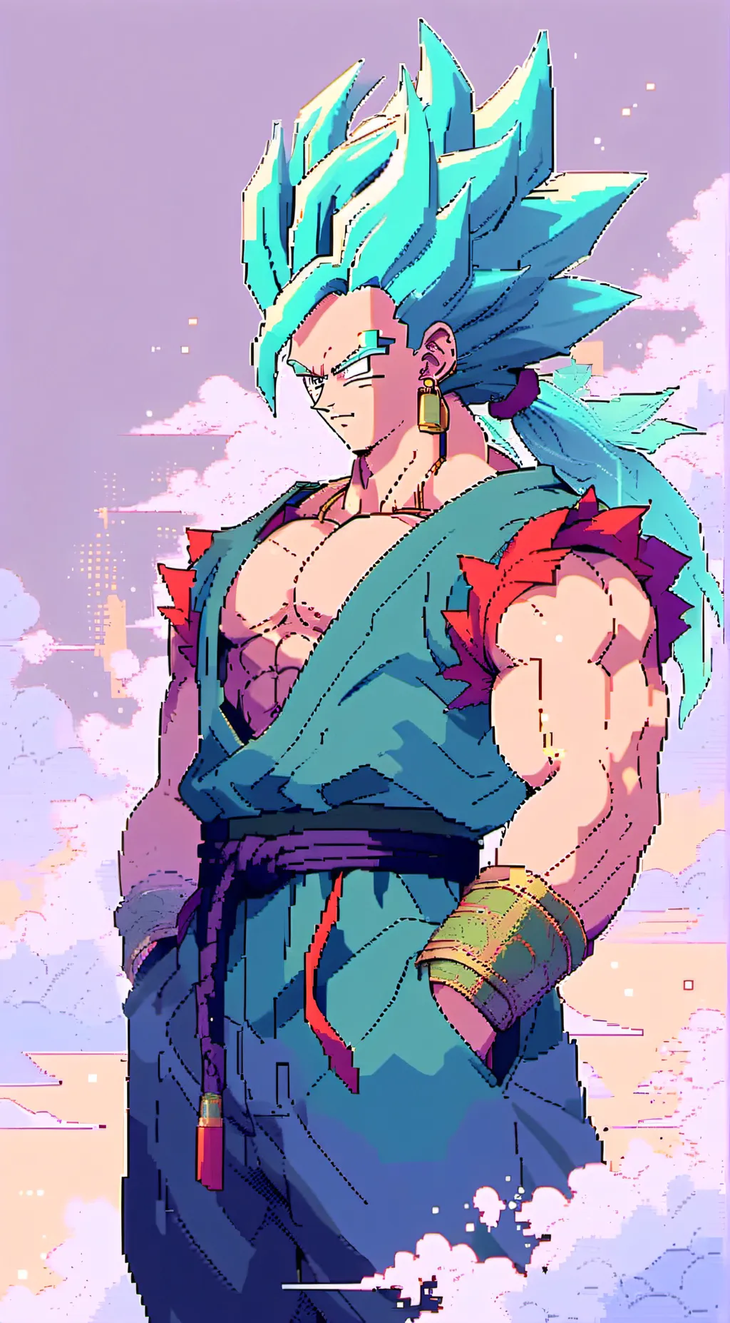 ai character: Gogeta background
